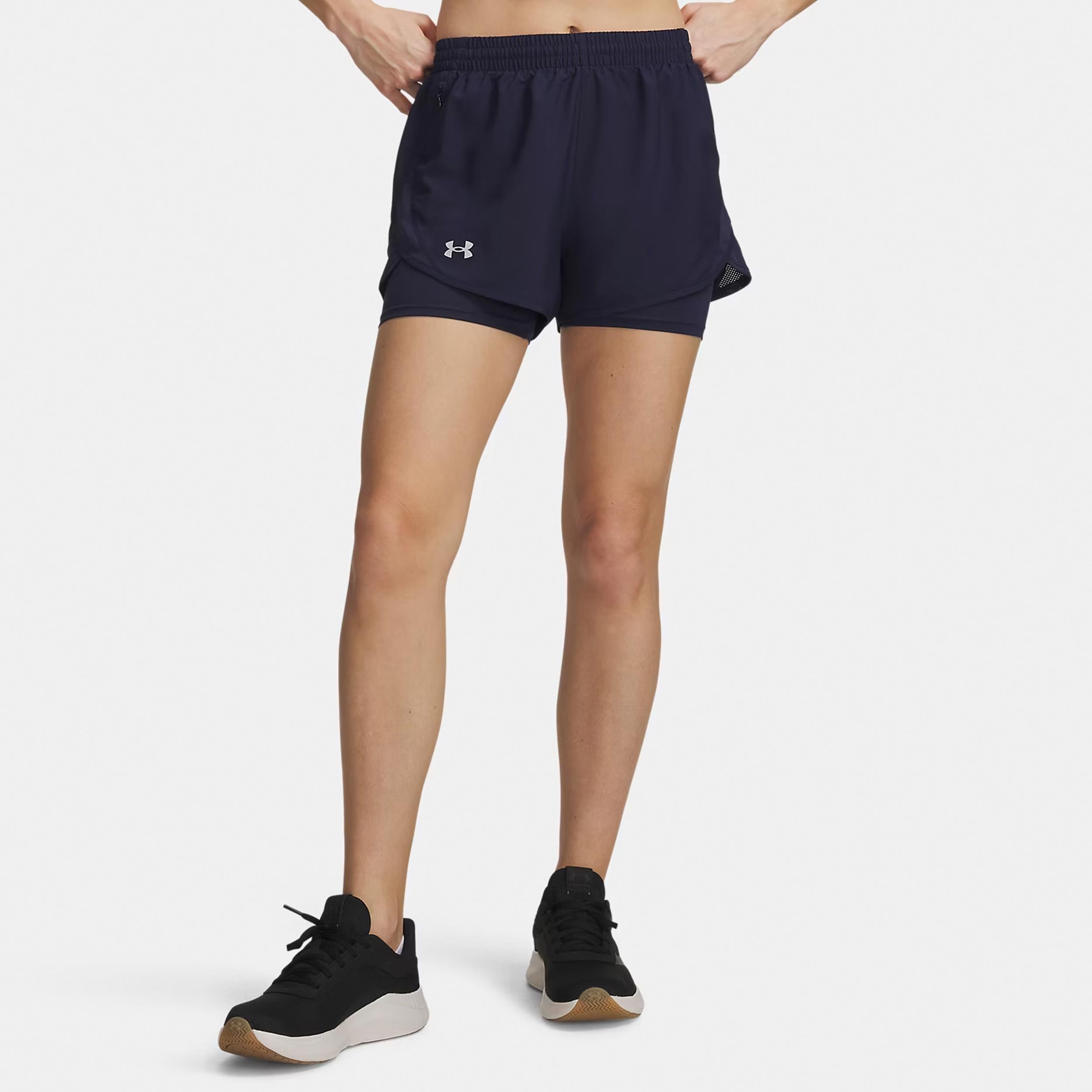 Under Armour Fly By 2in1  Short de running Femmes - bleu foncé