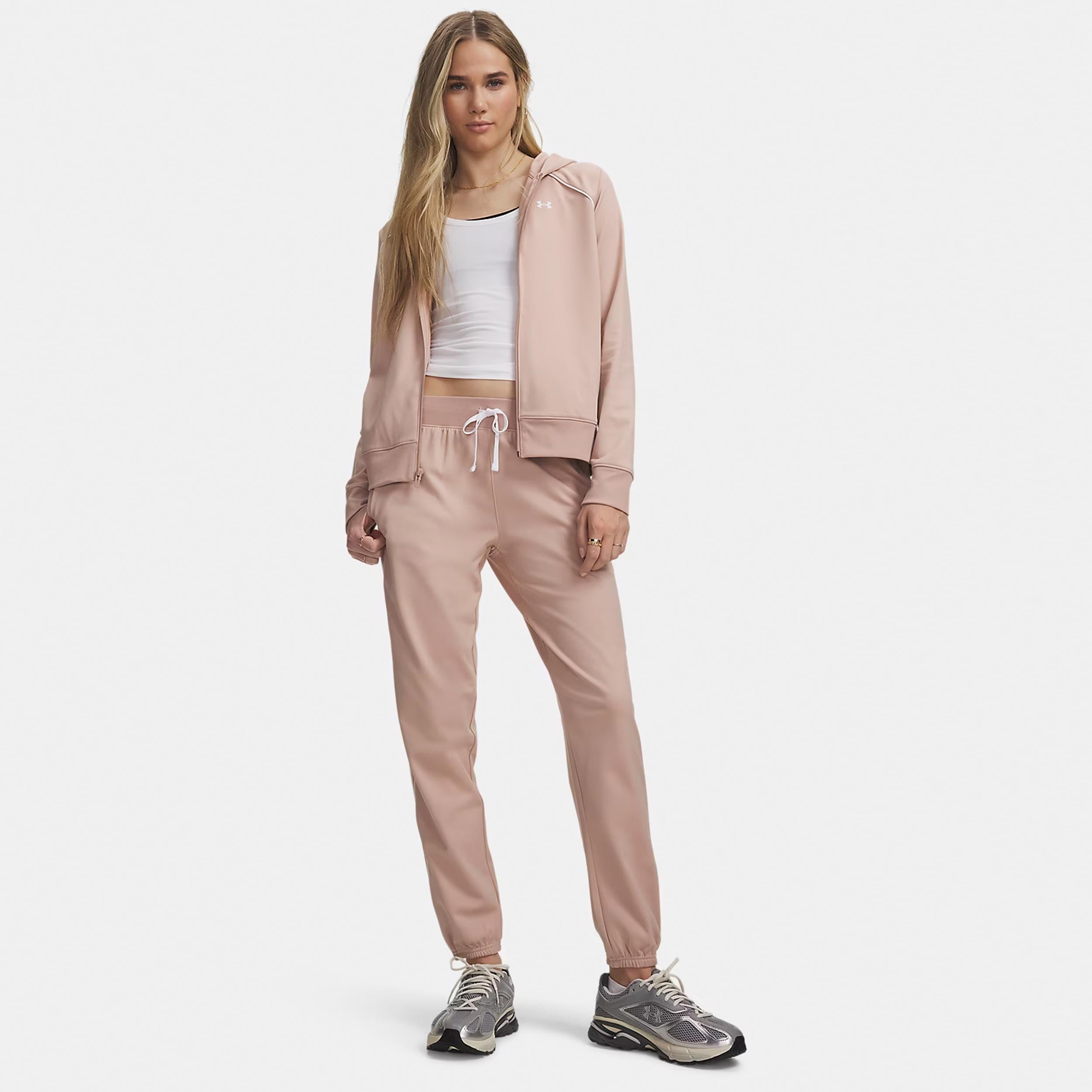 Under Armour Rival Tricot Survêtement Femmes - rose, blanc