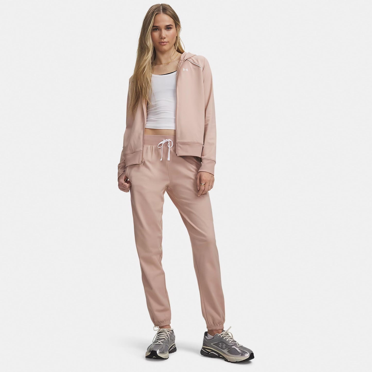 Under Armour Rival Tricot Survêtement Femmes - rose, blanc