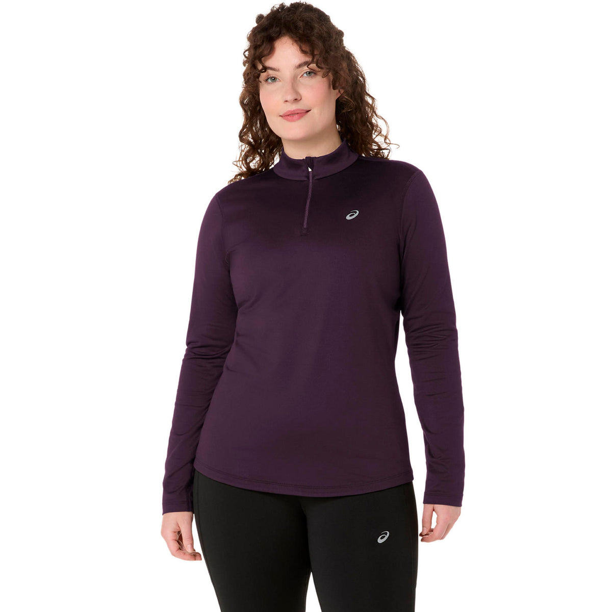 ASICS Core 1/2 Zip Winter  Maillot de course Femmes - rouge vin