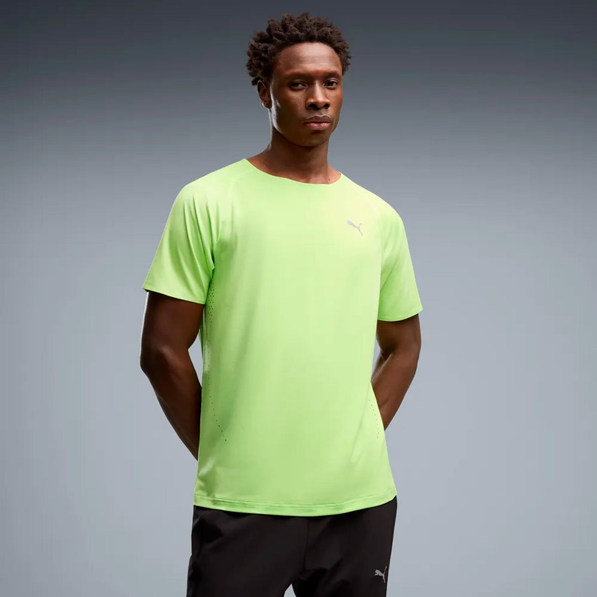 Puma Everyday Cloudspun  Maillot de course Hommes - jaune lemon