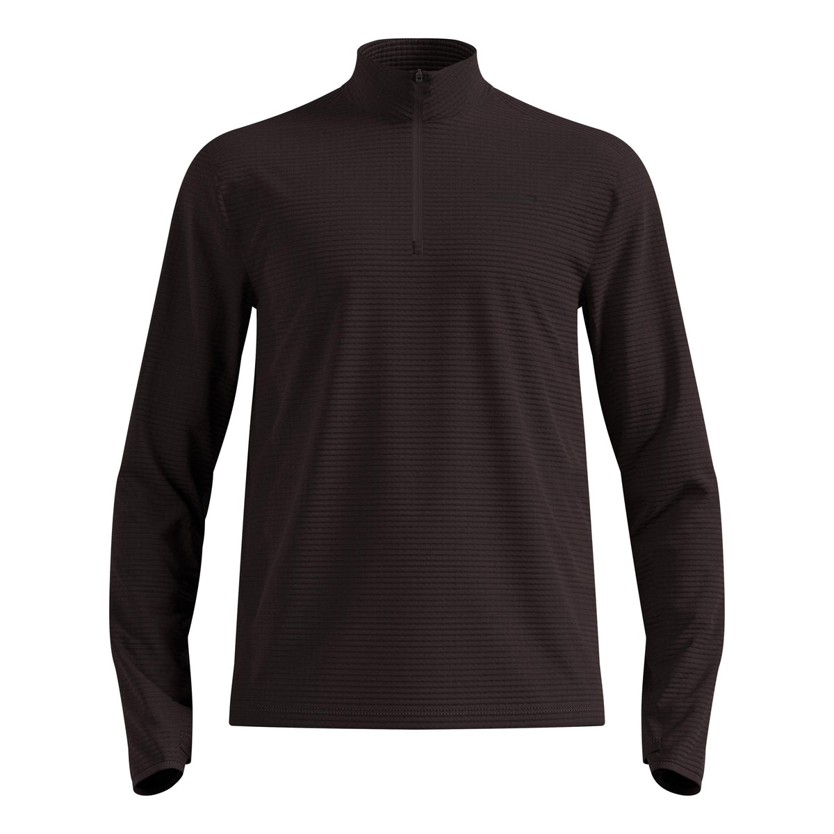 Odlo Essential Thermal Midlayer 1/2 Zip Maillot de course Hommes - marron