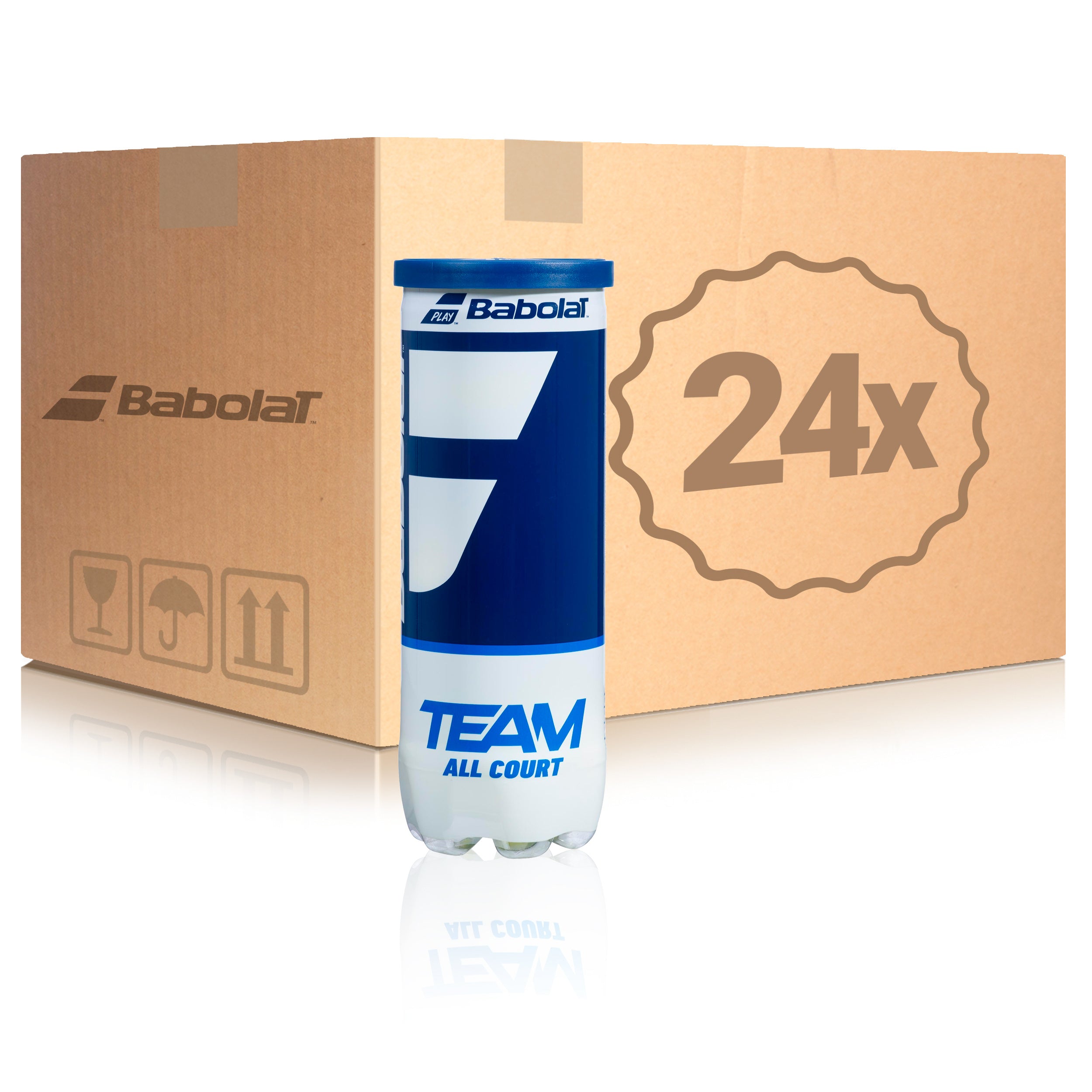 Babolat 24 Tubes de 3 Team All Court En carton