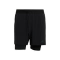D4T 2in1 Shorts Hommes-noir