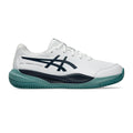 Gel-Resolution X GS Chaussure terre battue Enfants - blanc, bleu petrol