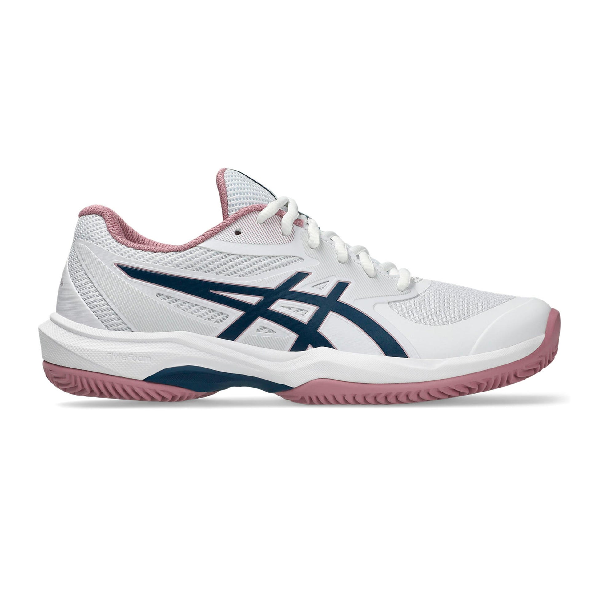 ASICS Game FF Chaussure terre battue Femmes - blanc, bleu foncé