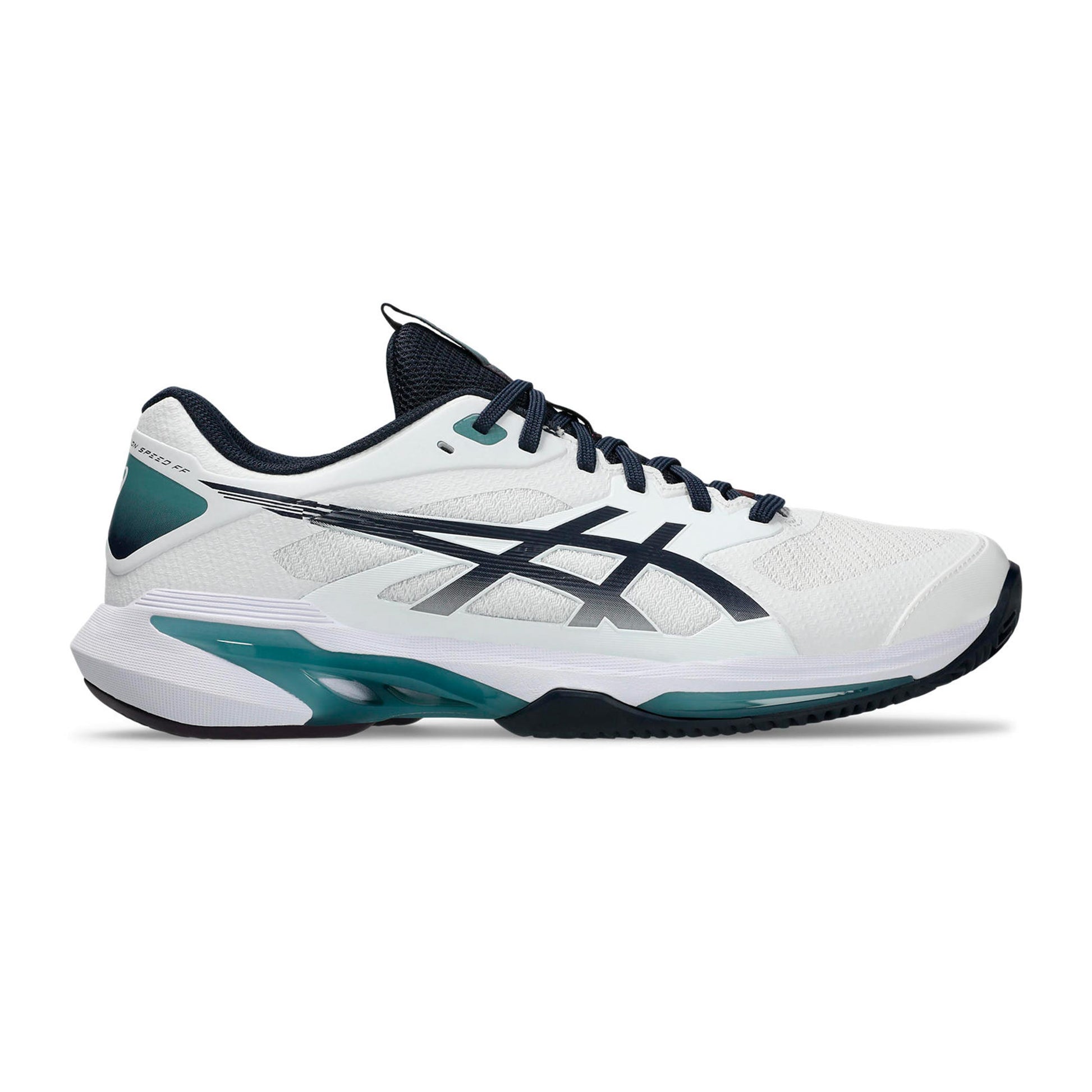 ASICS Solution Speed FF 4 Chaussure terre battue Hommes - blanc, bleu nuit
