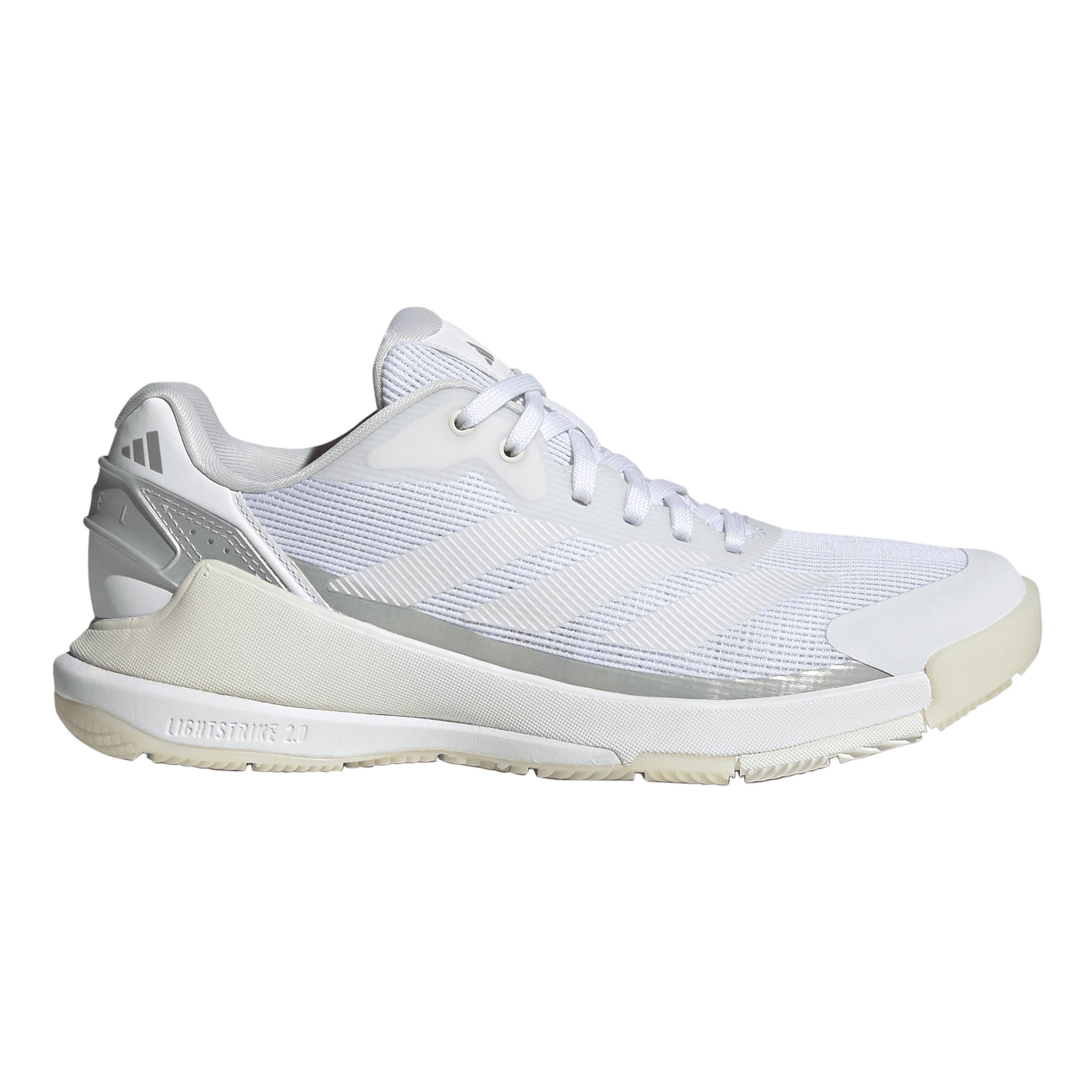 adidas Crazyquick LS Chaussures padel Femmes - blanc, argent