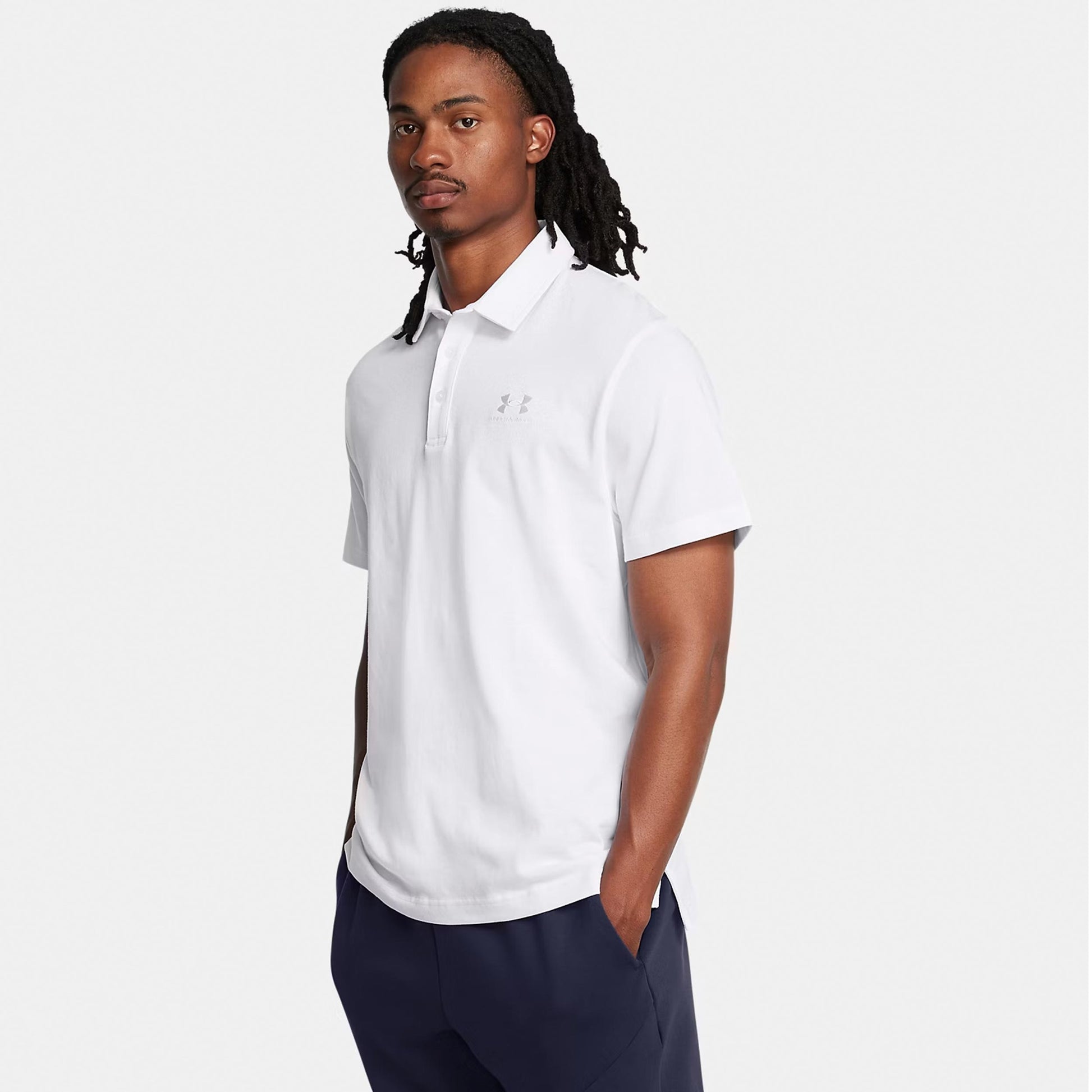 Under Armour Icon Polo Hommes - blanc, blanc