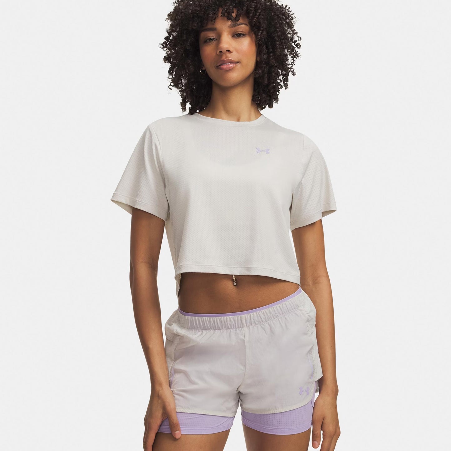 Under Armour Explor Trail Run Graphic  Maillot de course Femmes-blanc, violet