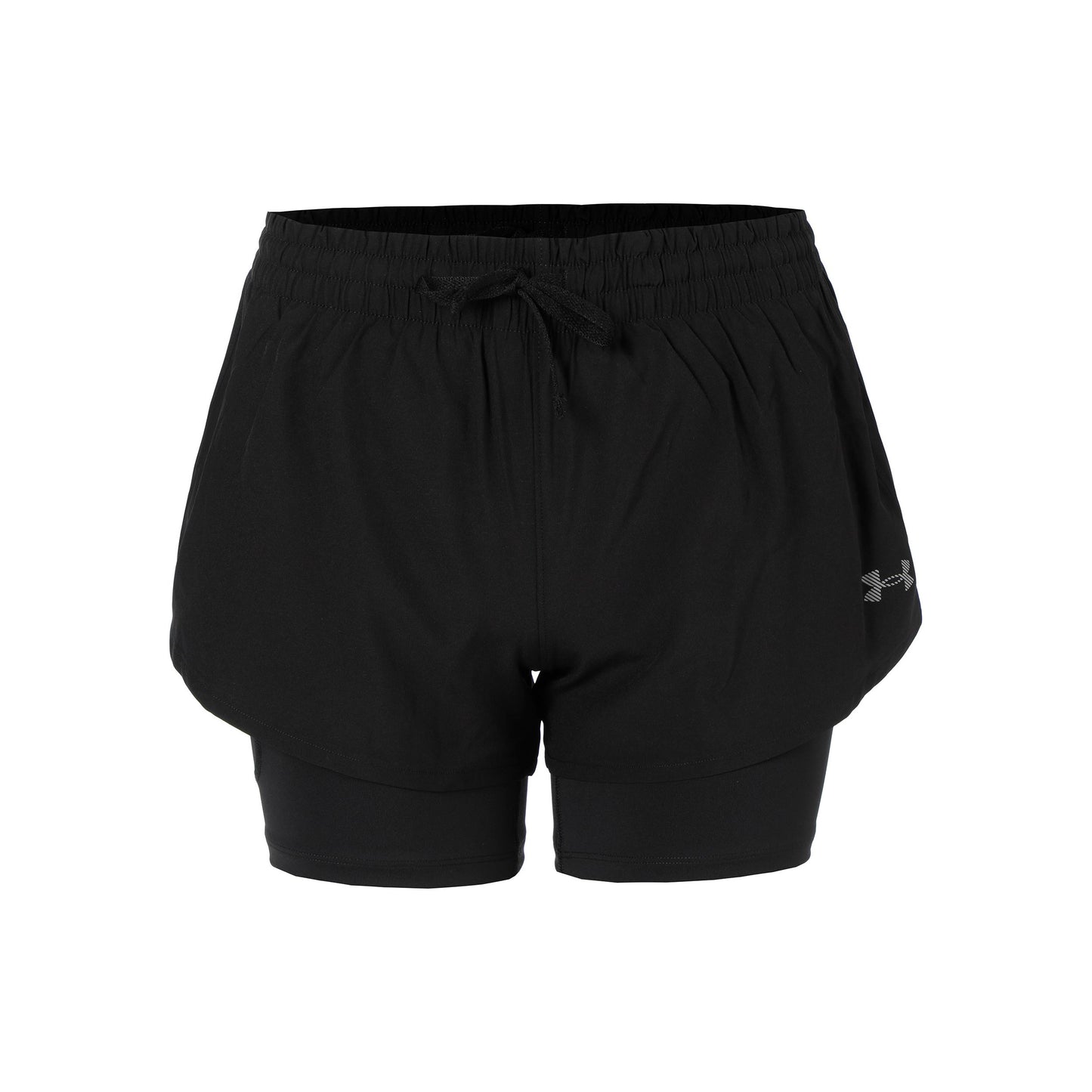 Under Armour Velociti Pro 4in 2n1  Short de running Femmes-noir, argent
