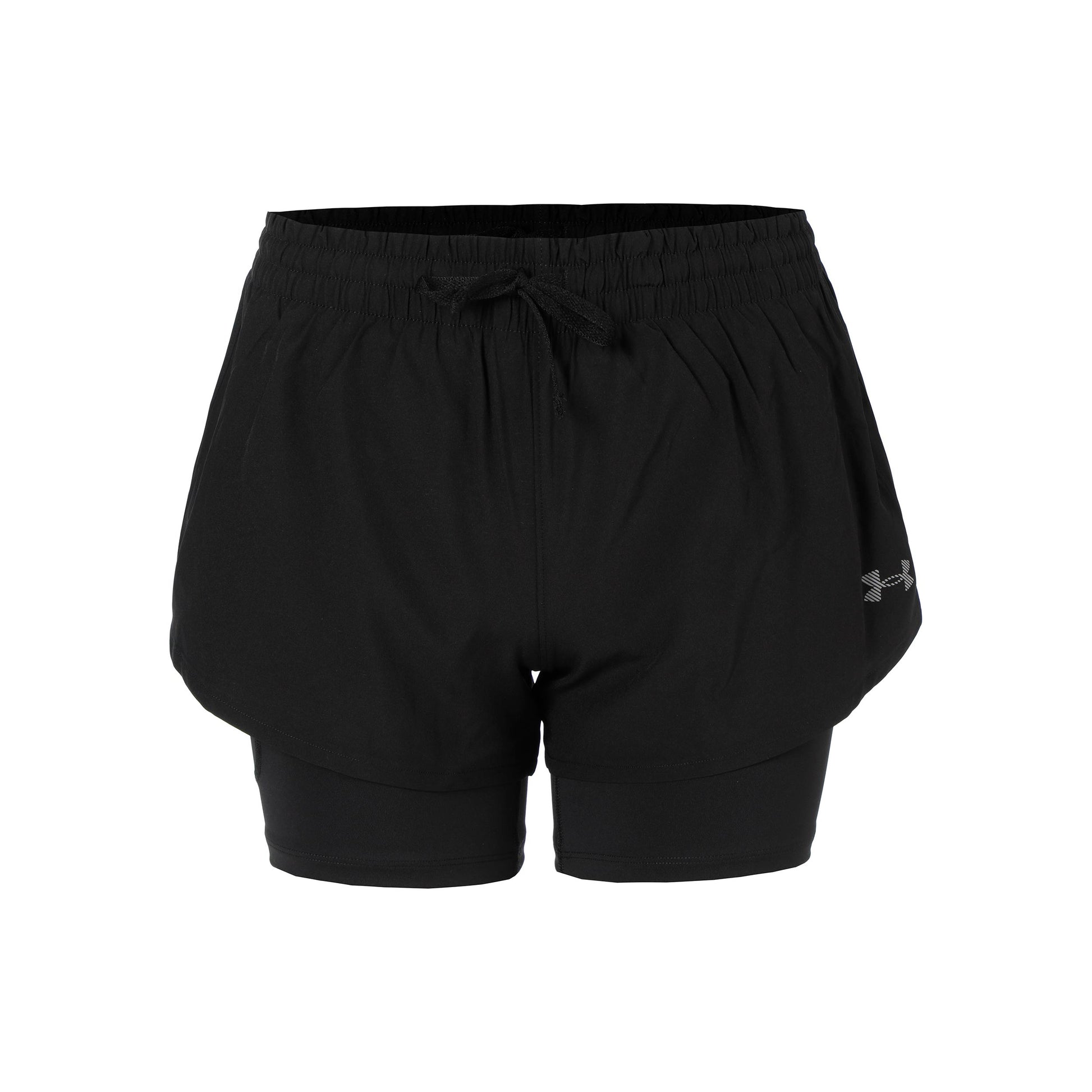 Under Armour Velociti Pro 4in 2n1  Short de running Femmes-noir, argent