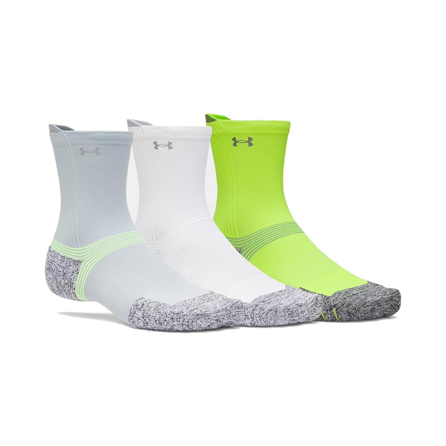 Under Armour Velociti Run Cush Crew 3pack Chaussettes de running Unisex - multicouleur