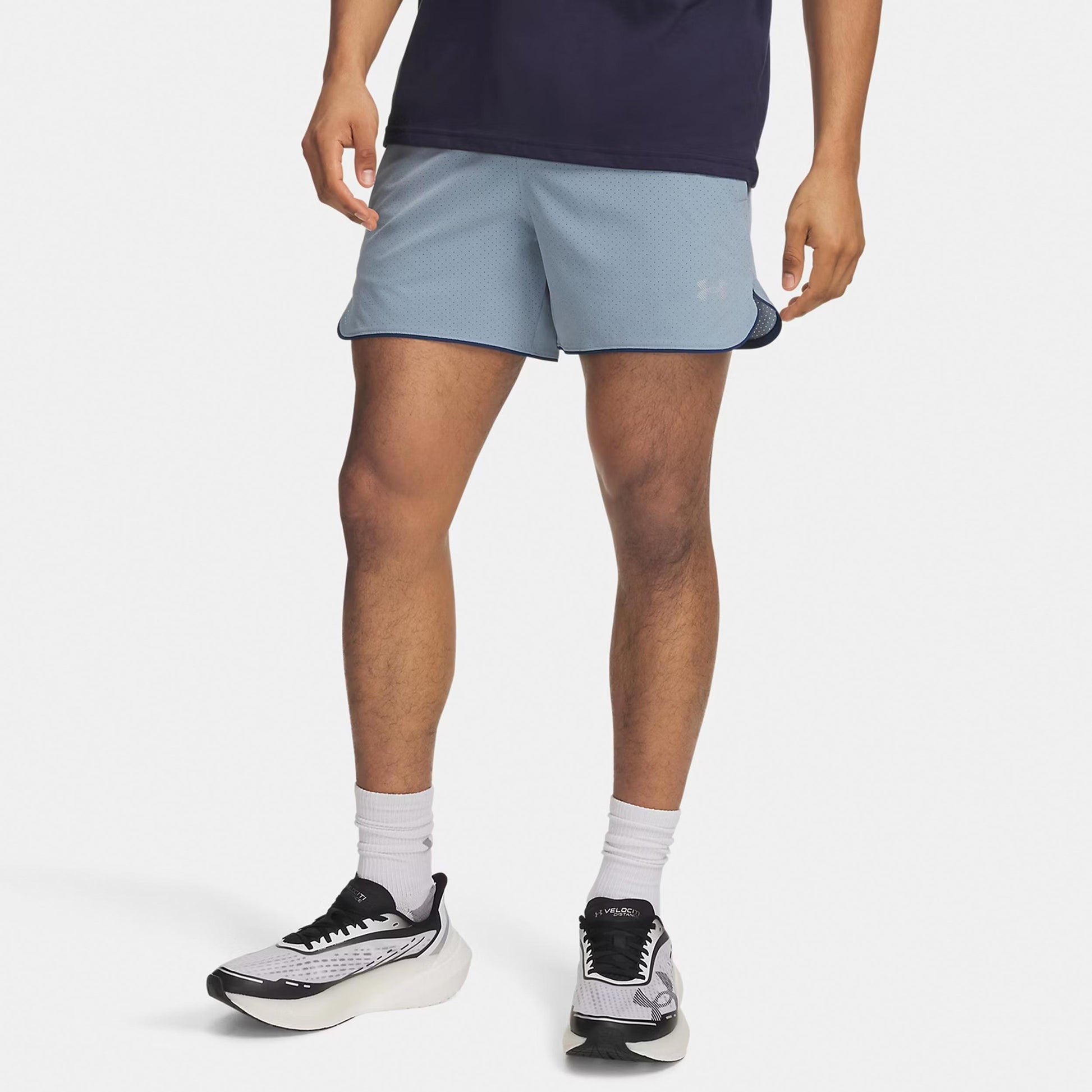 Under Armour Velociti Pro Vent 5in  Short de running Hommes - bleu gris