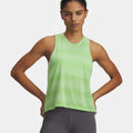 Velociti Singlet Maillot de course Femmes-vert fluo, argent