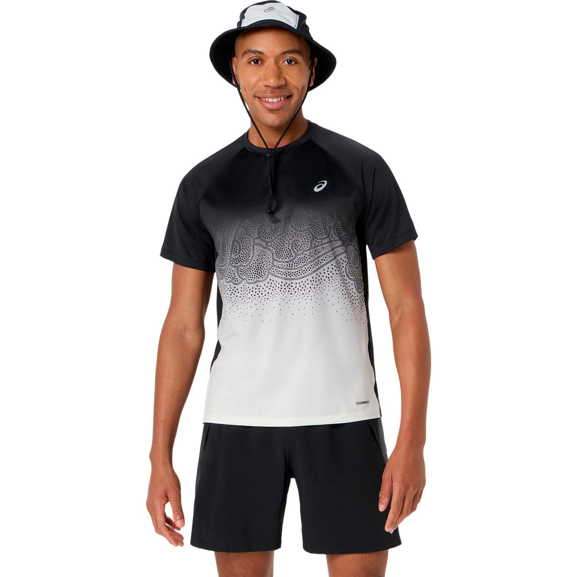 ASICS Road Ibuki  Maillot de course Hommes - noir, beige
