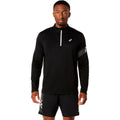 Icon 1/2 Zip Maillot de course Hommes-noir, beige