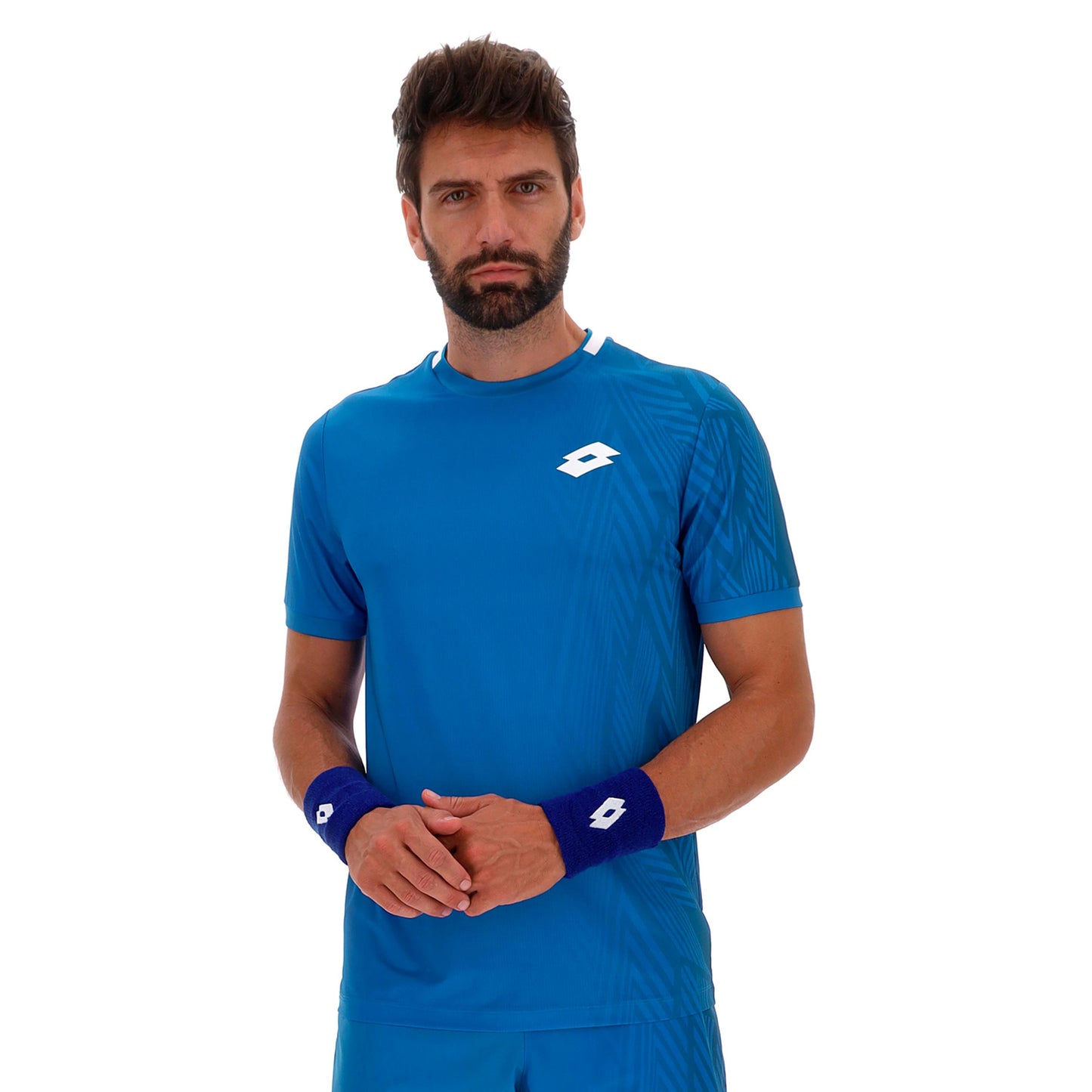 Lotto Tech VI T-shirt Hommes - bleu, gris
