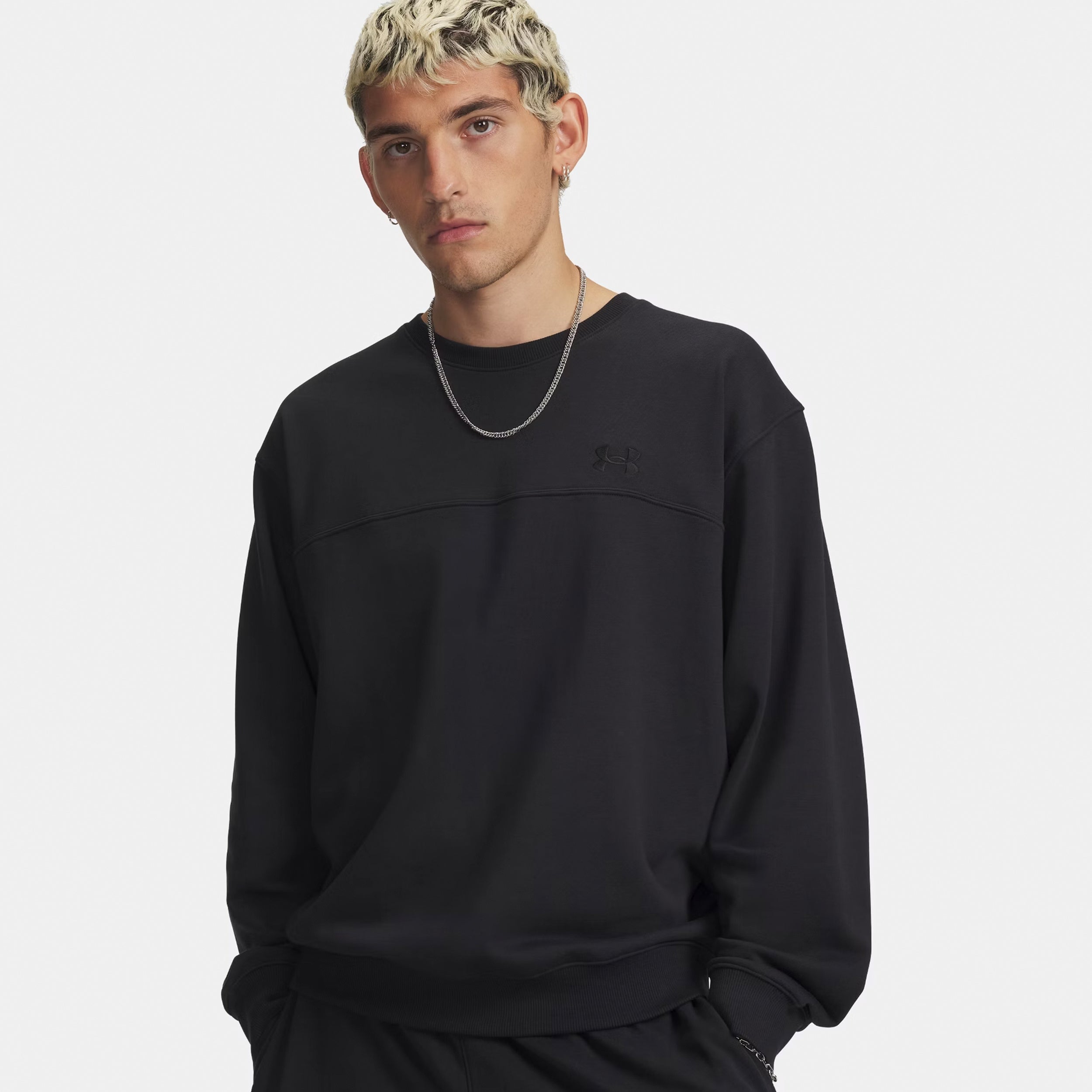 Under Armour Rival Crew Sweat-shirt Hommes - noir, noir