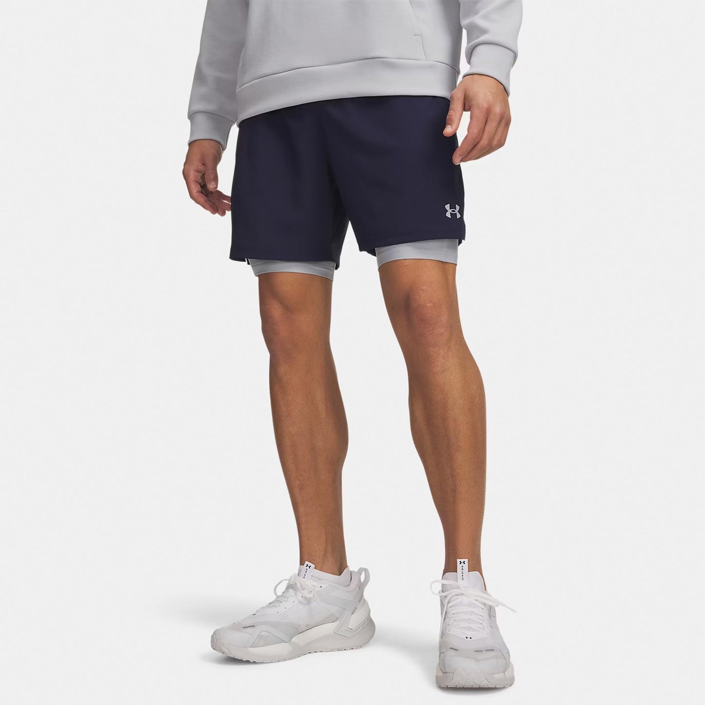 Under Armour Vanish Woven 2.0 6in Shorts Hommes - bleu, gris