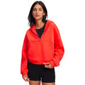 Icon Fleece Halfzip Sweat à capuche Femmes-rouge, rouge