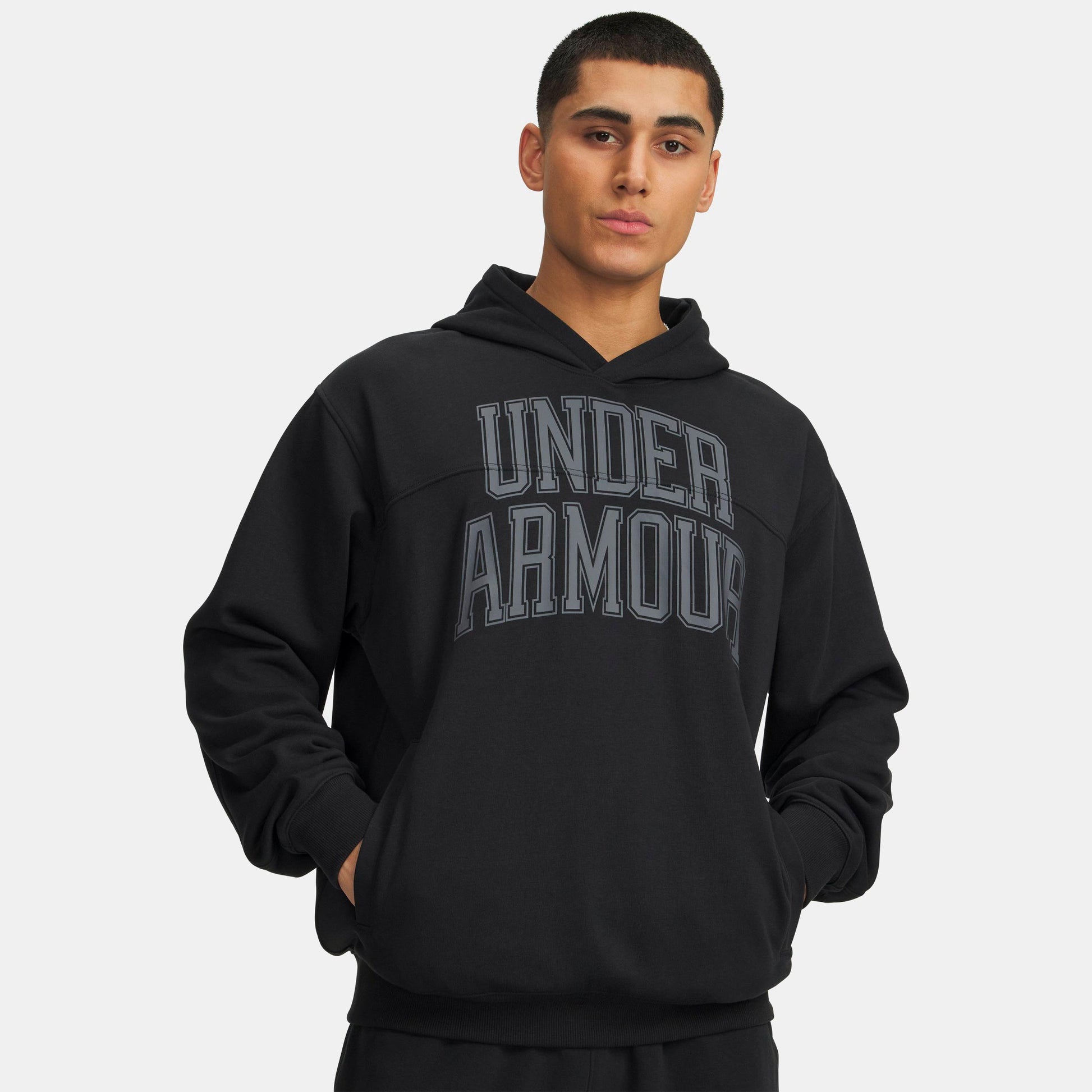 Under Armour Rival Graphic Sweat à capuche Hommes-noir, noir