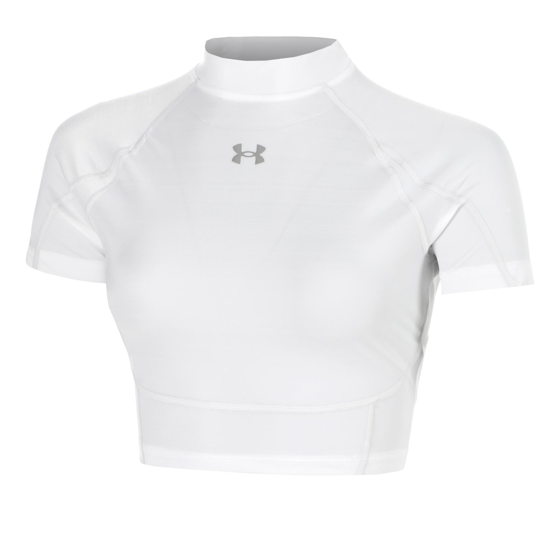 Under Armour HeatGear Elite Crop T-shirt Femmes-blanc