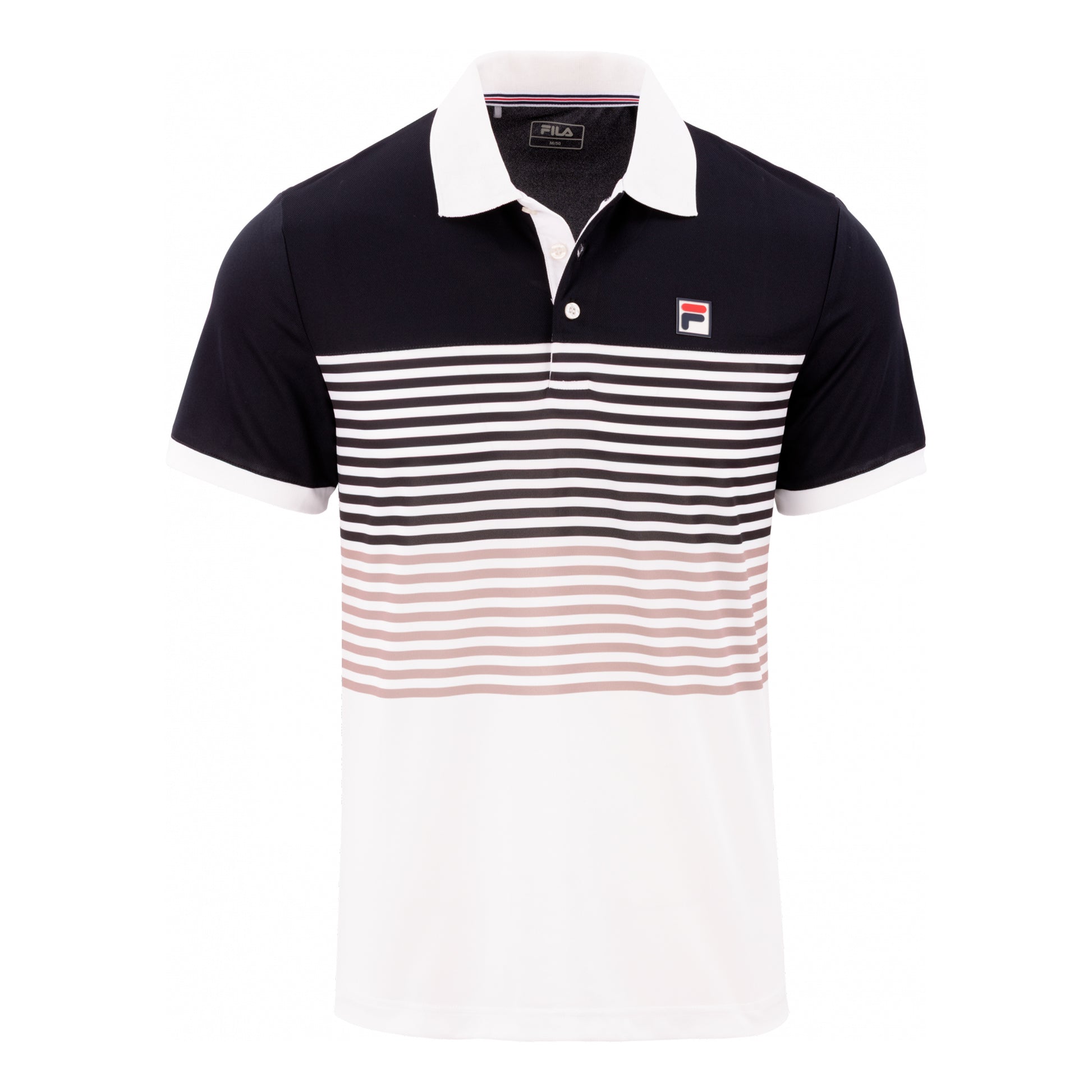 Fila BB Monte Carlo Polo Hommes - noir, blanc cassé