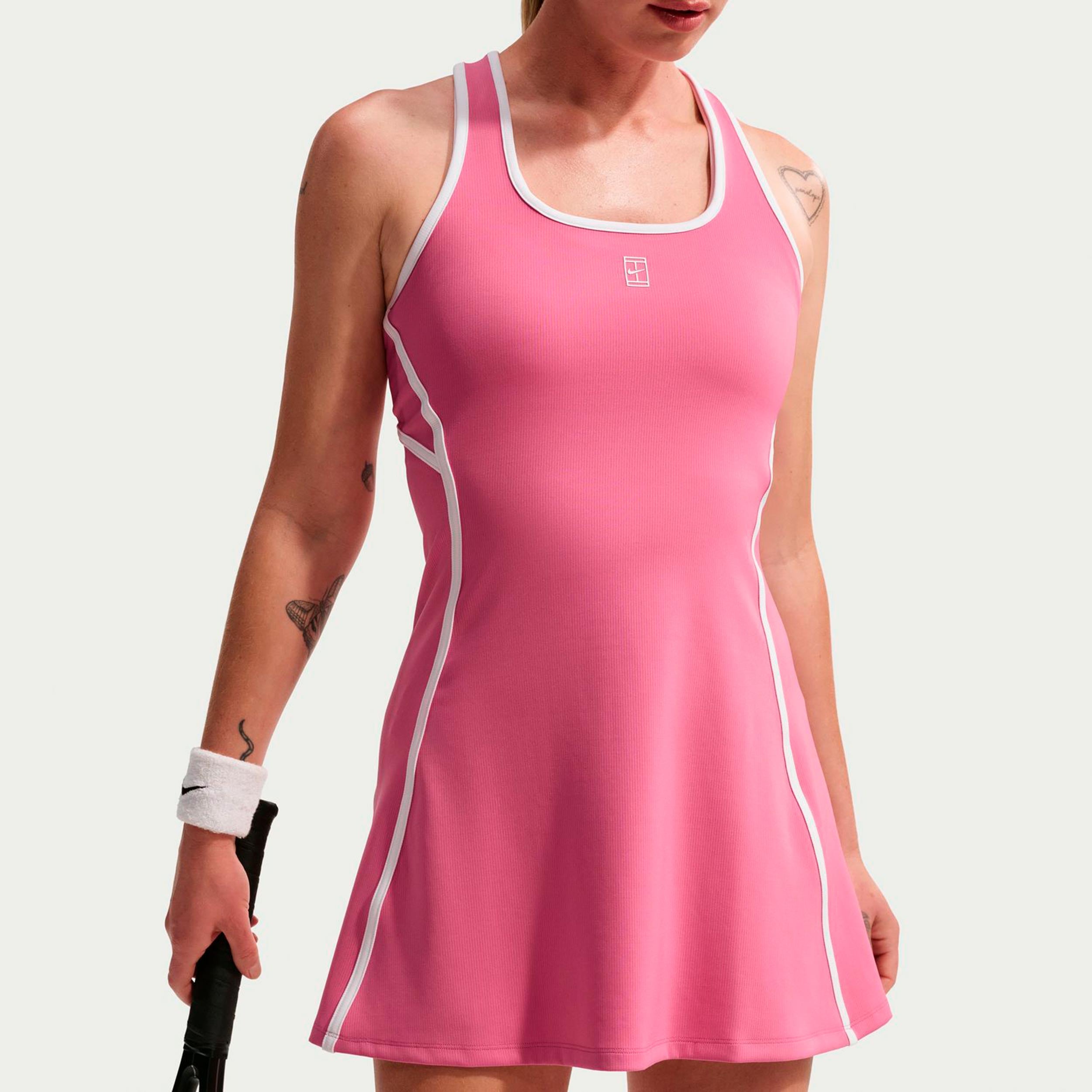 Nike Court Dri-Fit Advantage Robe Femmes - rosé