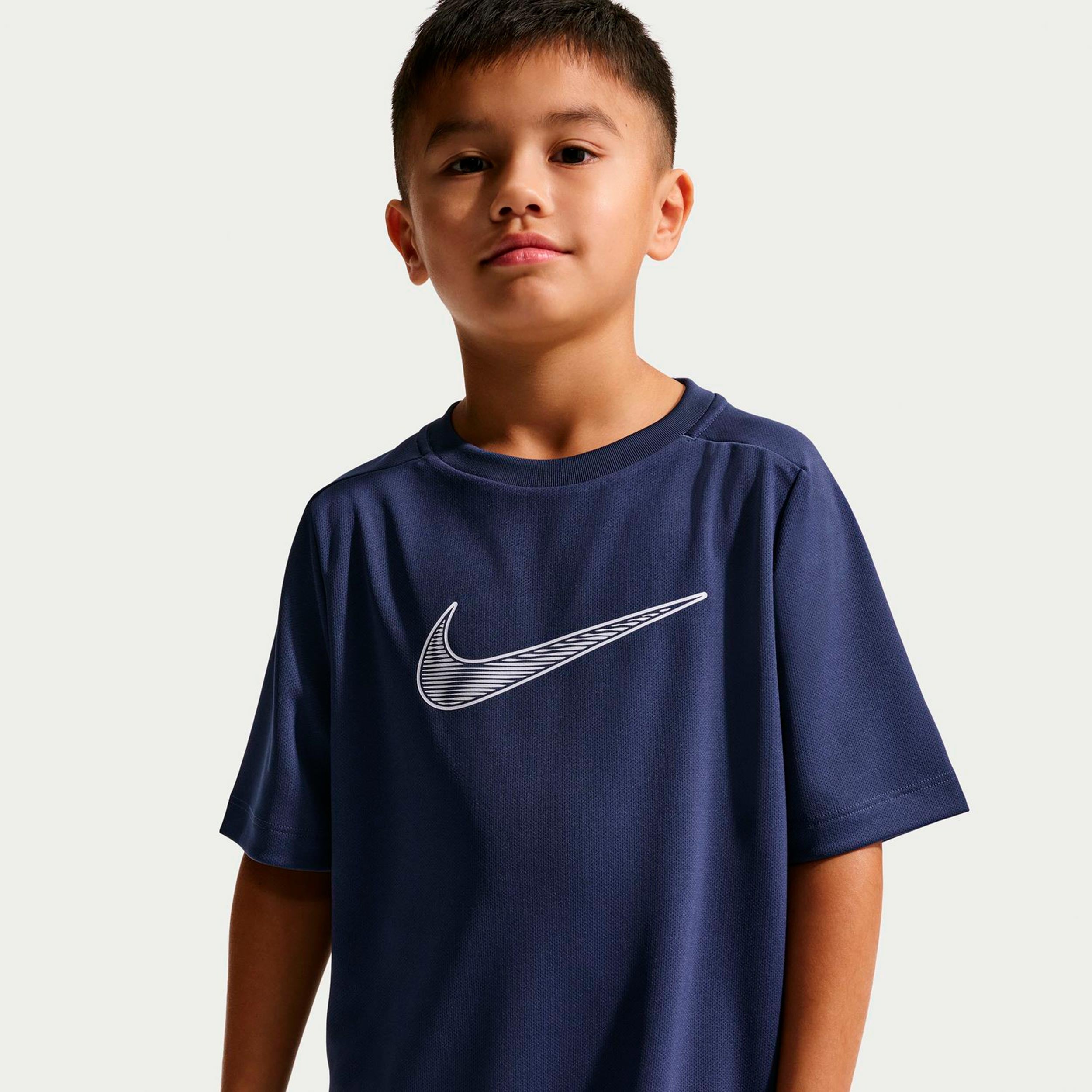 Nike Dri-Fit Multi  T-shirt Garçons - bleu foncé