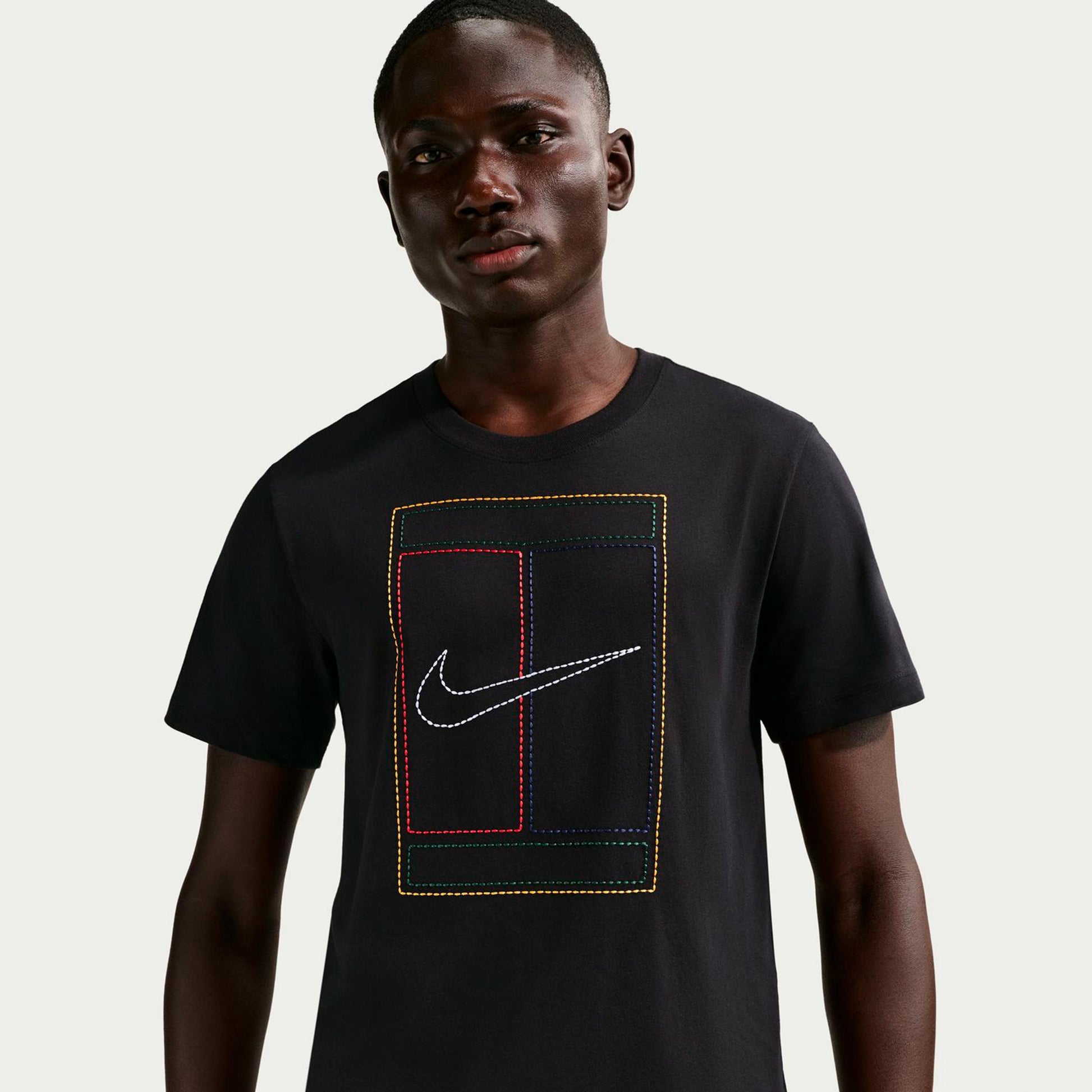 Nike Court Heritage T-shirt Hommes-noir