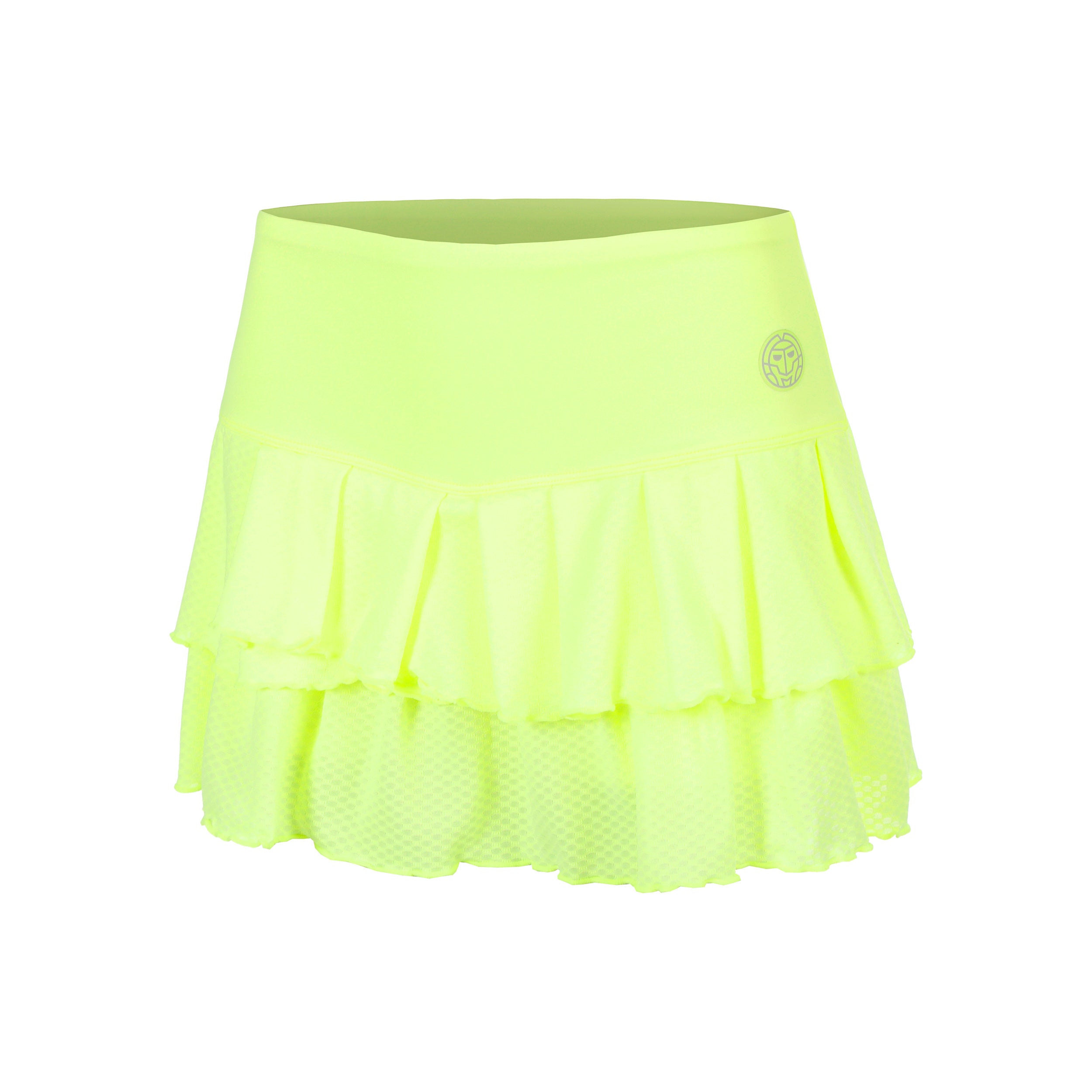 BIDI BADU Out of Control Pleated Jupe Femmes - jaunes fluo