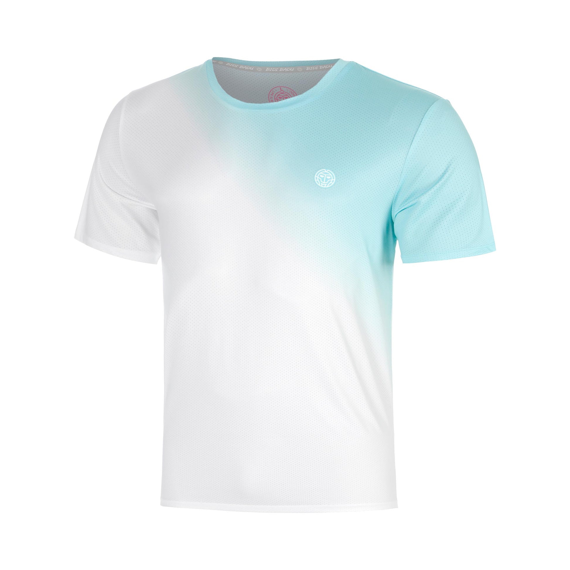 BIDI BADU Crew Fade T-shirt Garçons-turquoise, blanc