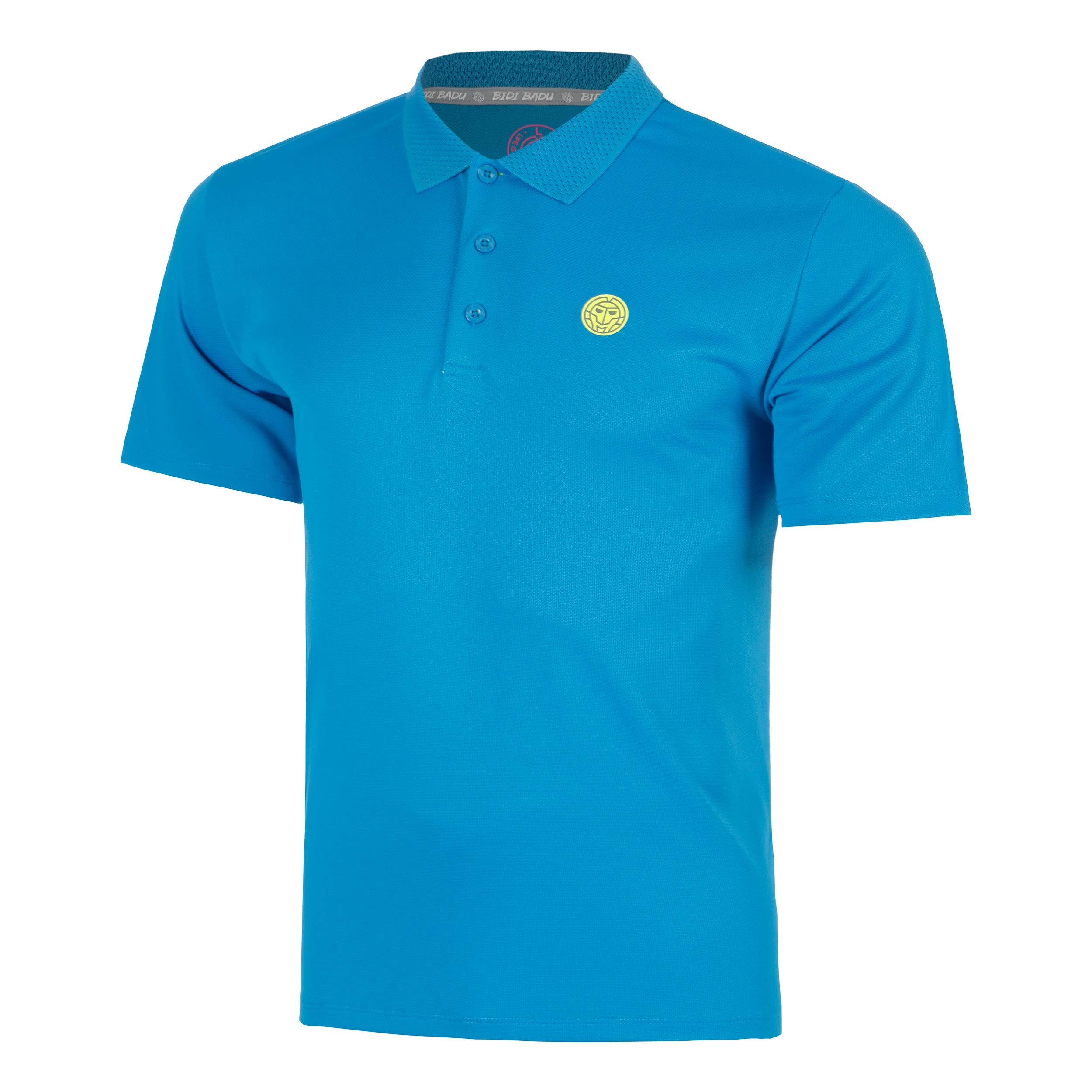BIDI BADU Out of Control Polo Hommes - bleu, jaunes fluo