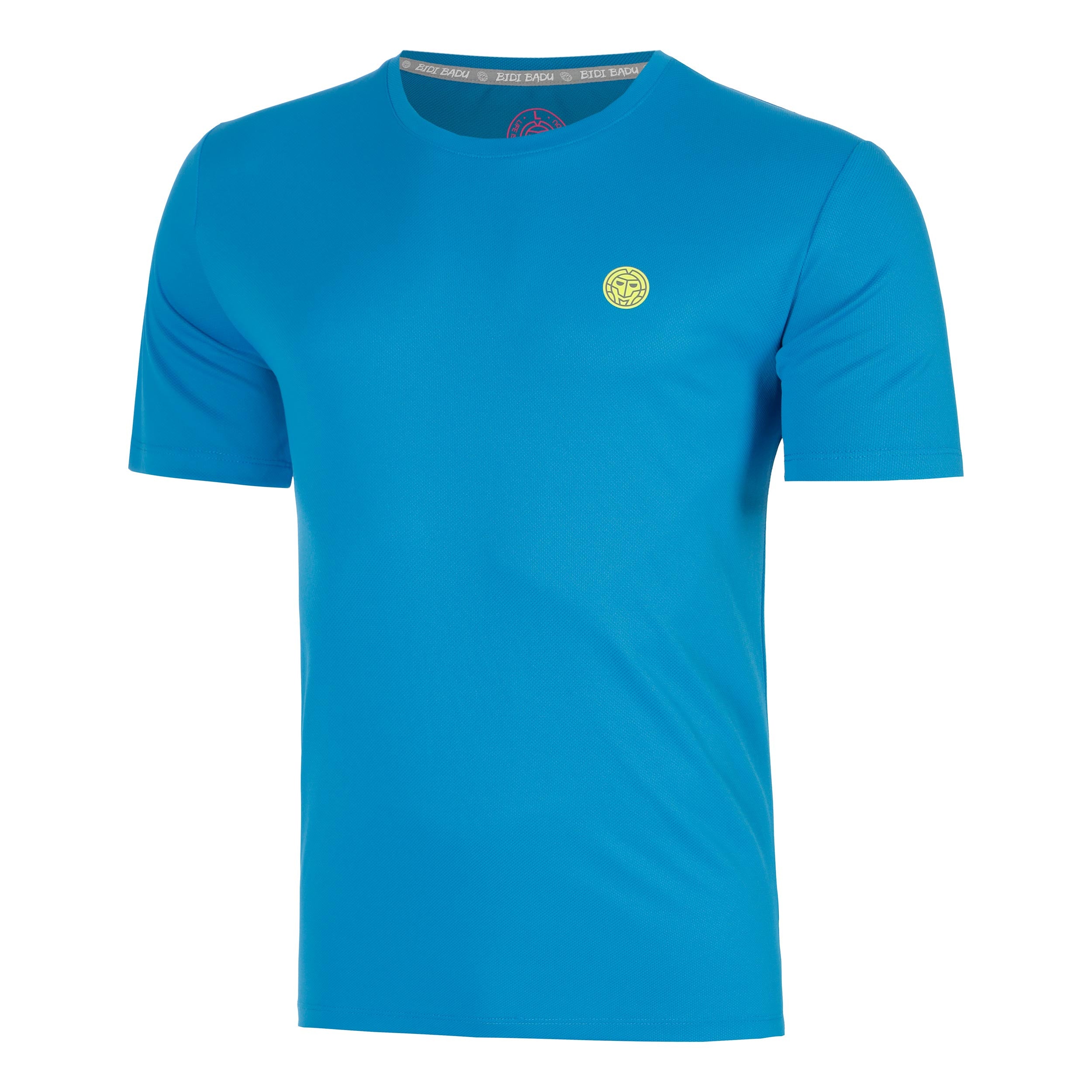 BIDI BADU Out of Control T-shirt Hommes - bleu, jaunes fluo