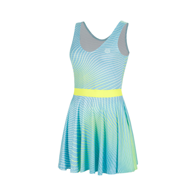 Robe De Tennis Athleta Fille Taille 8/10 - Jaune à Pois, Sans Manches, Doublée