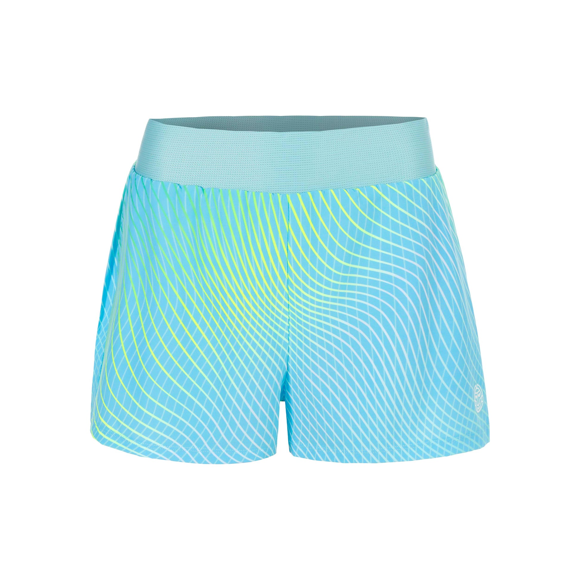 BIDI BADU Out of Control 2in1 Shorts Femmes-bleu clair, jaunes fluo