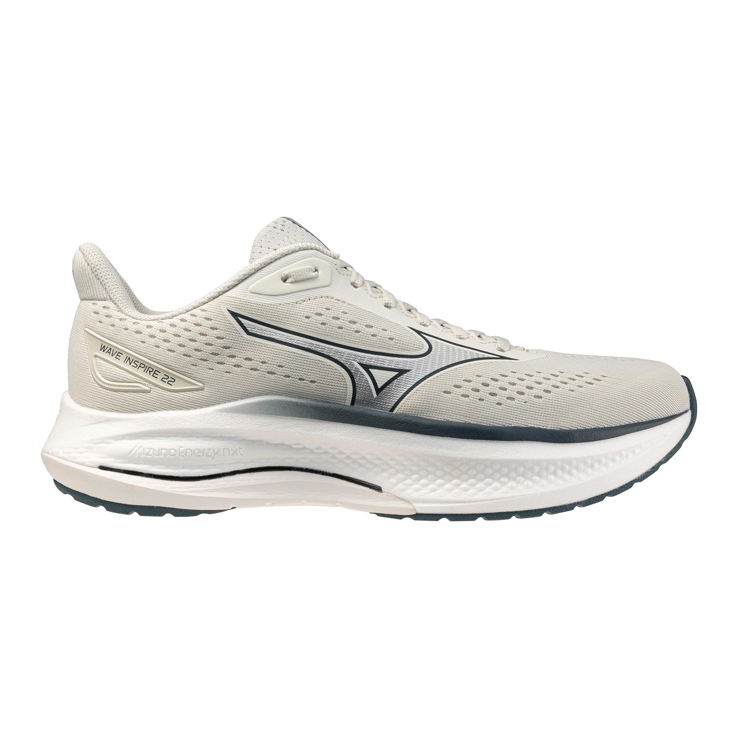 Mizuno Wave Inspire 22  Chaussure de running avec stabilisateurs Hommes - beige, gris