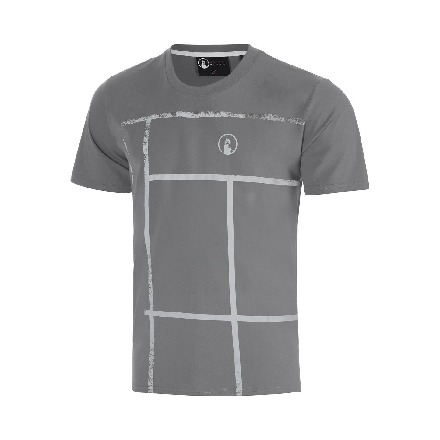 Quiet Please Crush Court T-shirt Garçons-gris foncé, gris clair