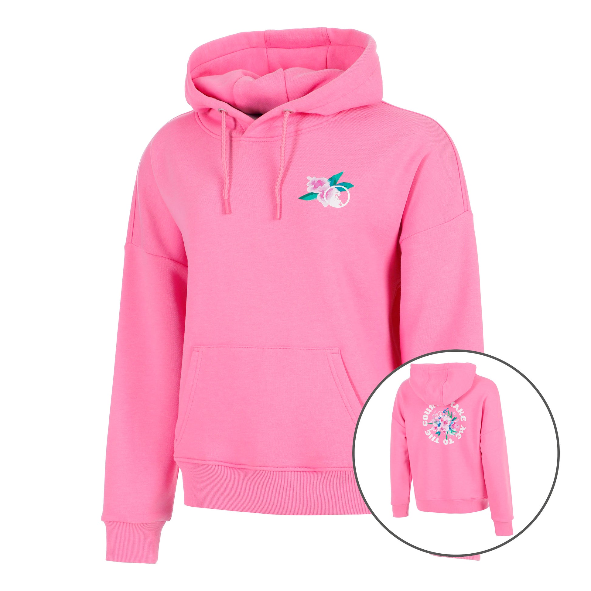 Quiet Please Crush TMTTC Sweat à capuche Femmes-pink, blanc