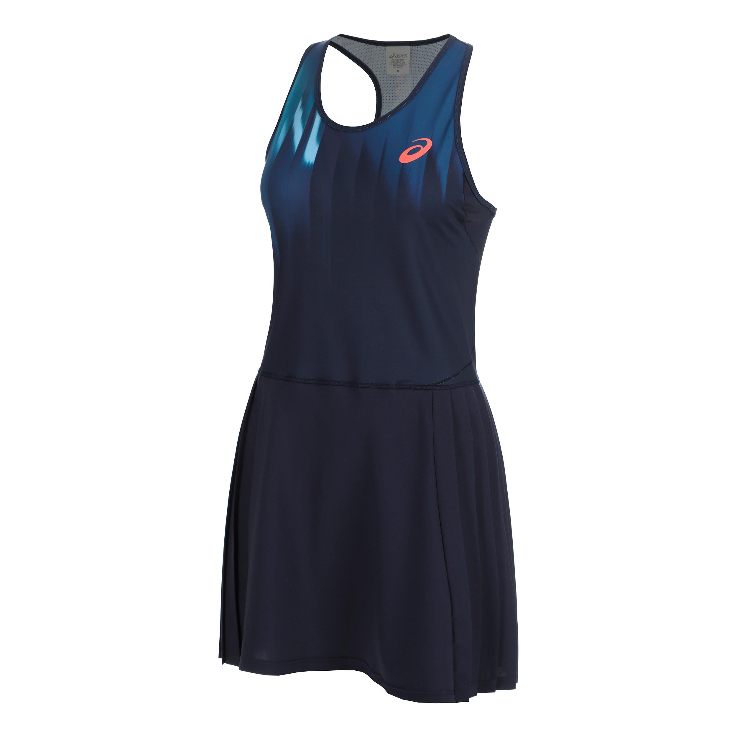 ASICS AO Robe Femmes - bleu foncé, blanc