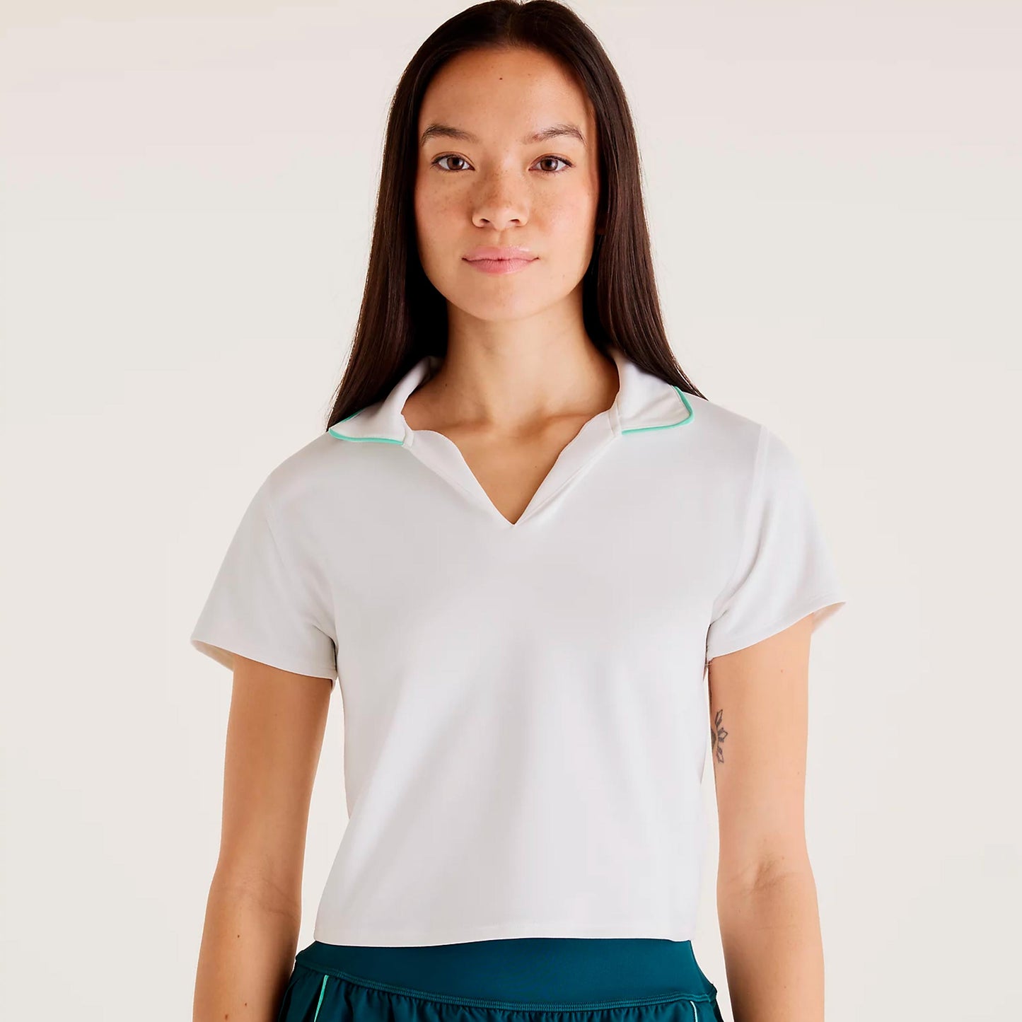 New Balance Tournament T-shirt Femmes-blanc, vert