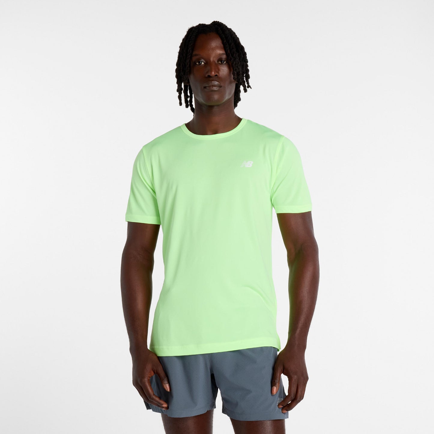 New Balance Sport Essentials Utility T-shirt Hommes-jaune lemon, blanc