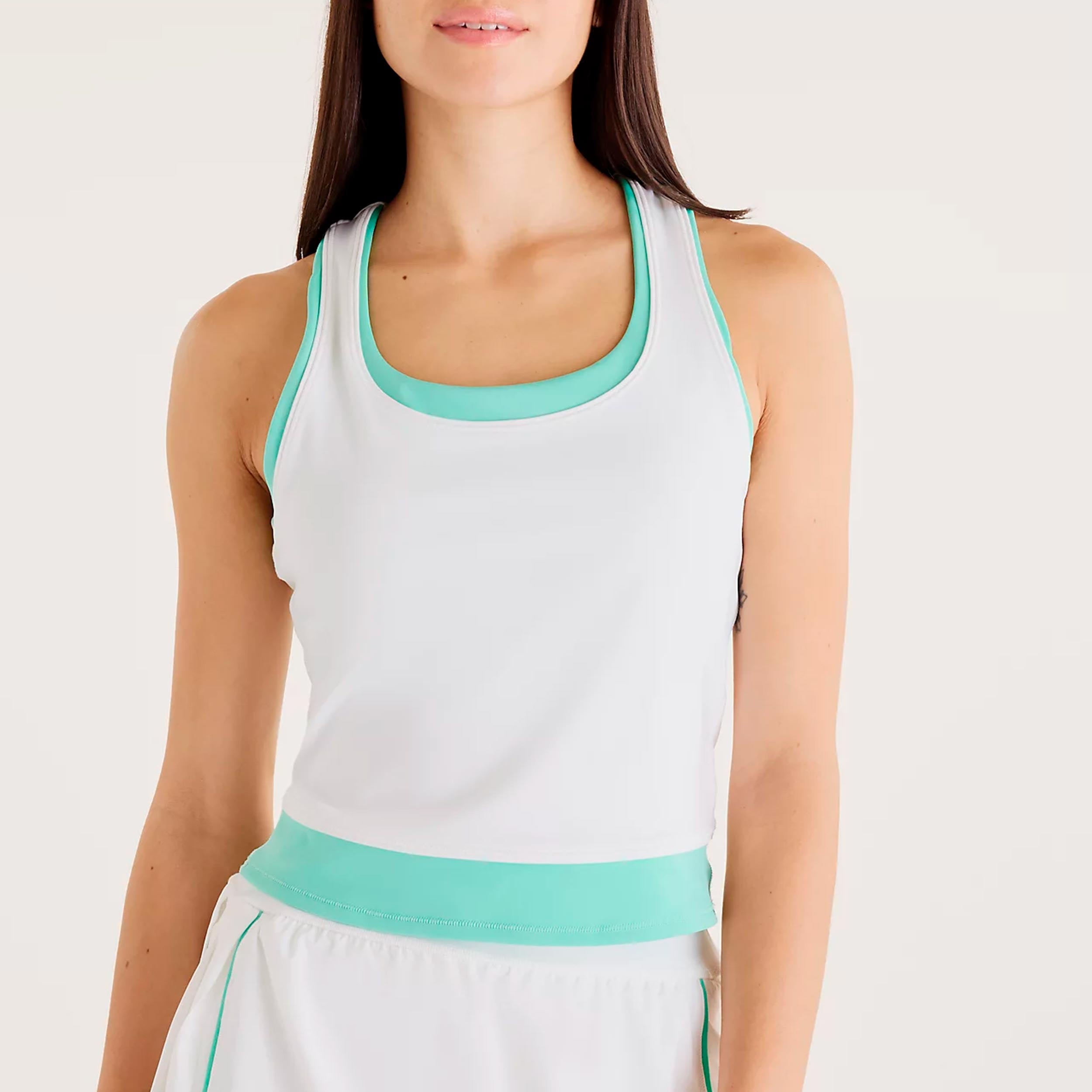 New Balance Tournament Novelty Débardeur tank top Femmes-blanc, vert