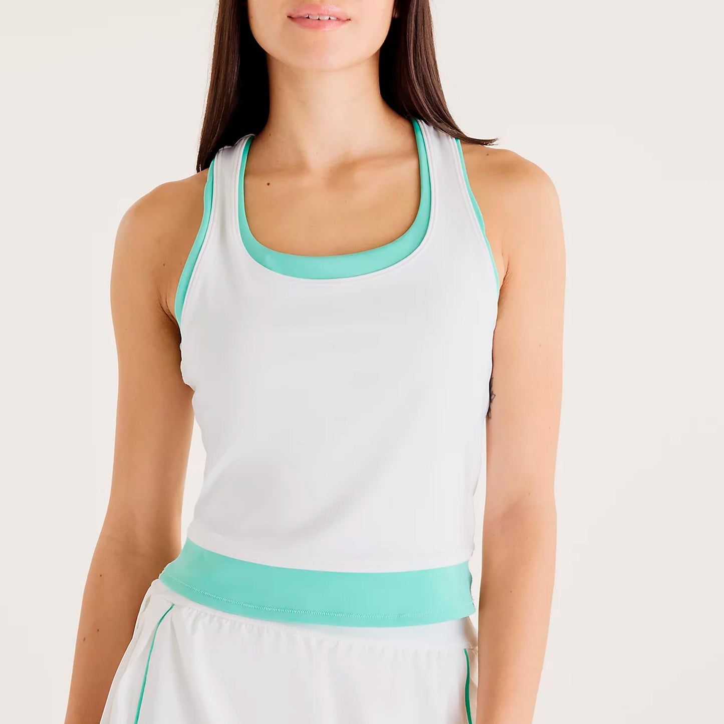 New Balance Tournament Novelty Débardeur tank top Femmes-blanc, vert
