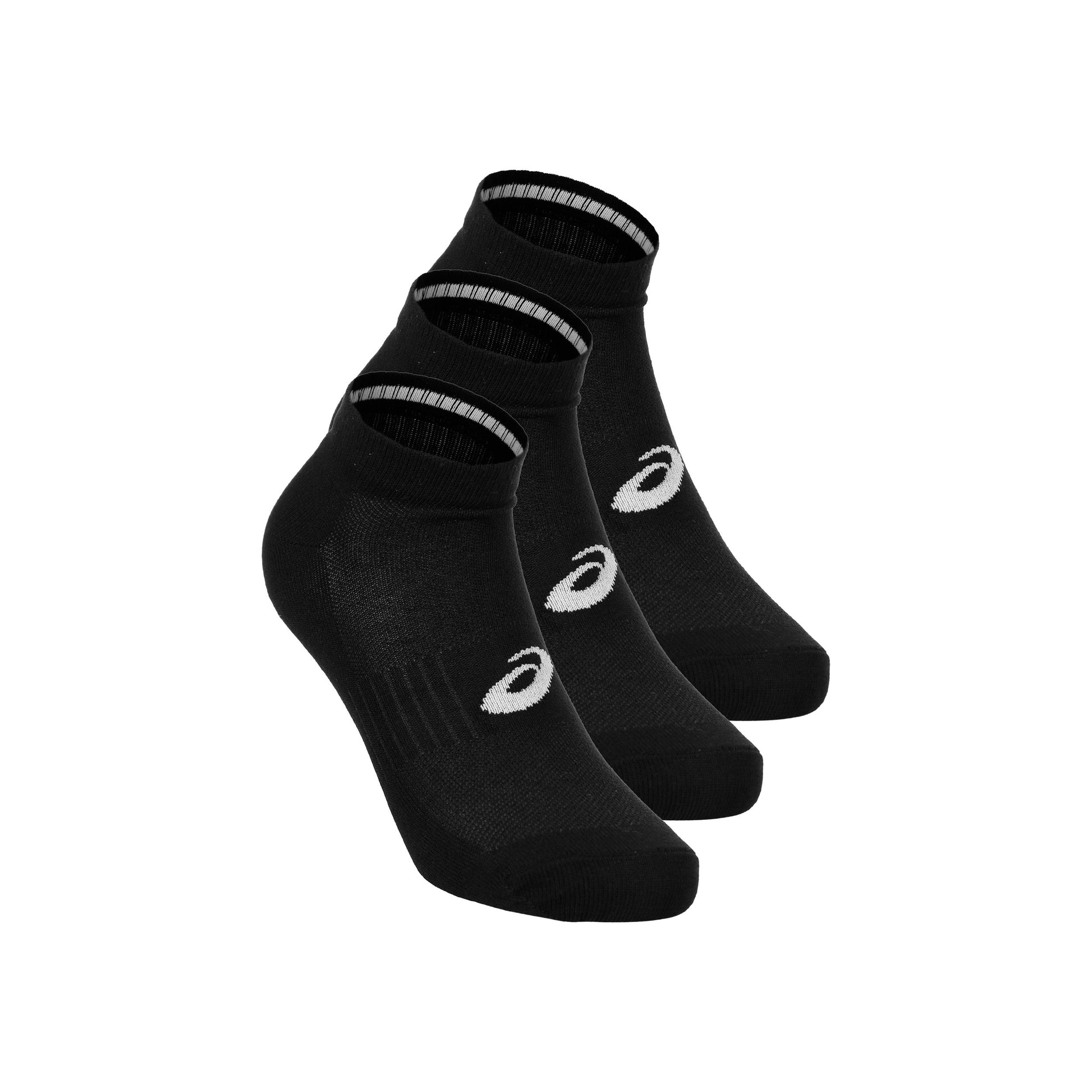 ASICS Chaussettes de tennis - Pack de 3 Unisex-noir