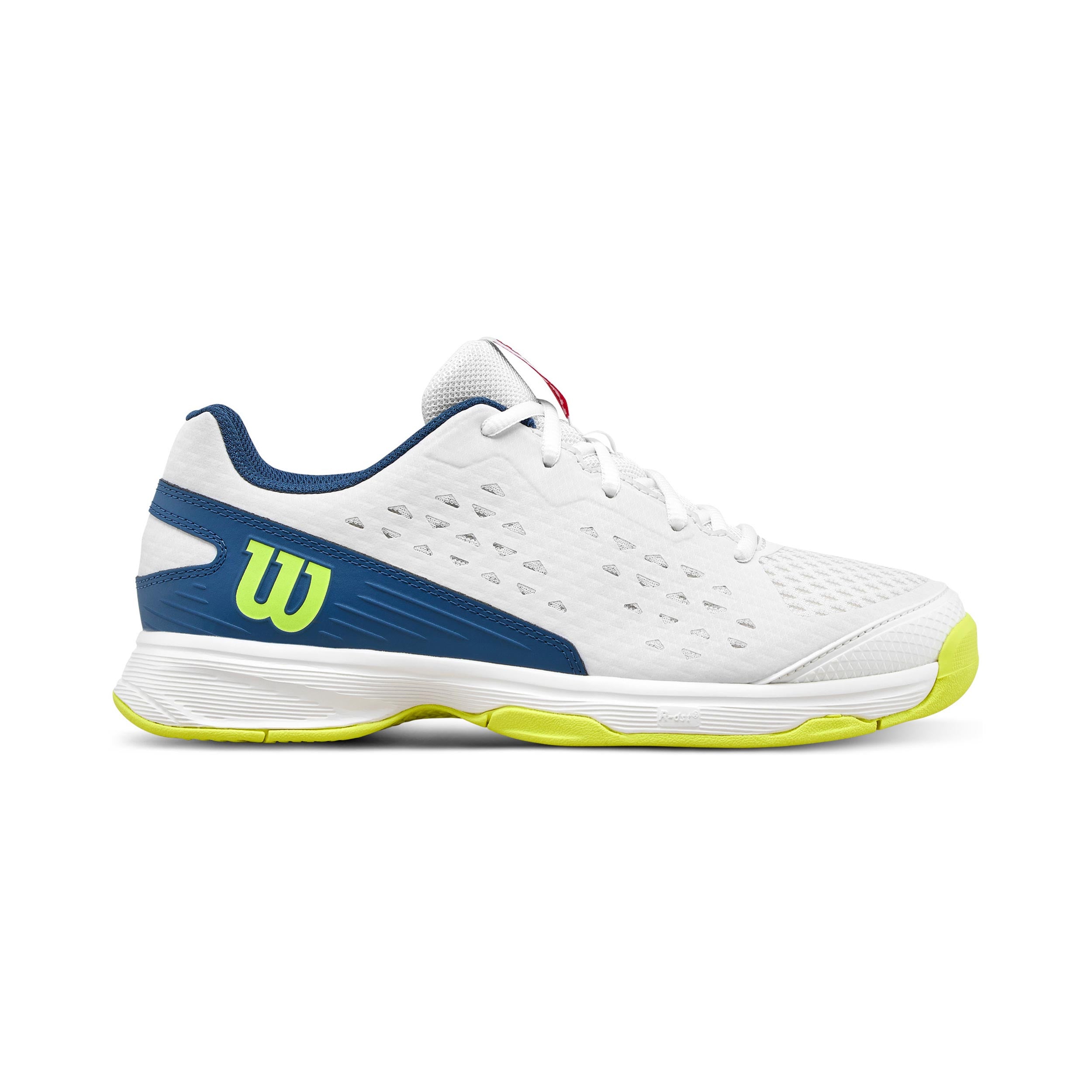 Wilson Rush Pro Jr Chaussures toutes surfaces Enfants - blanc, bleu