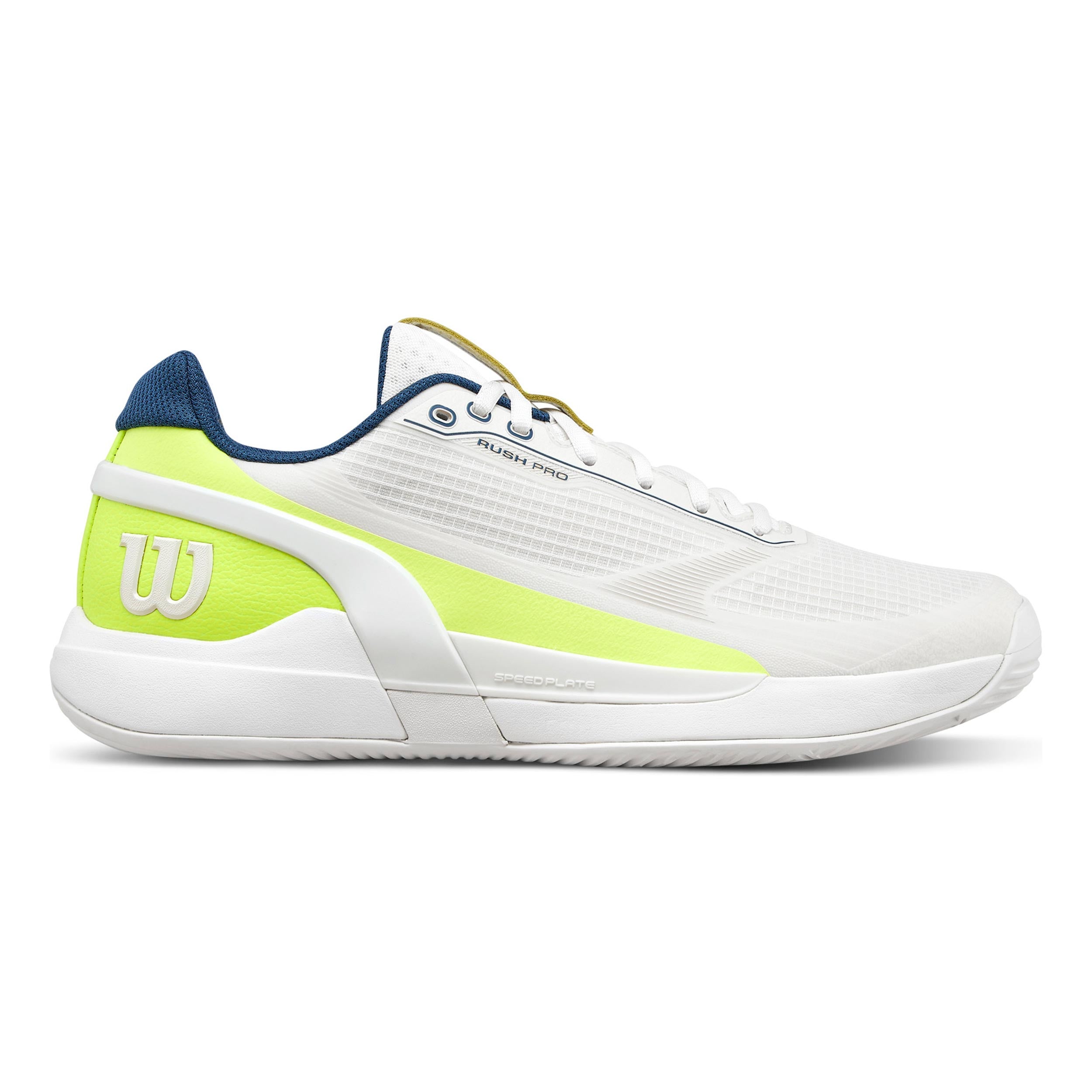 Wilson Rush Pro 5 Padel Chaussures padel Hommes - blanc, jaunes fluo