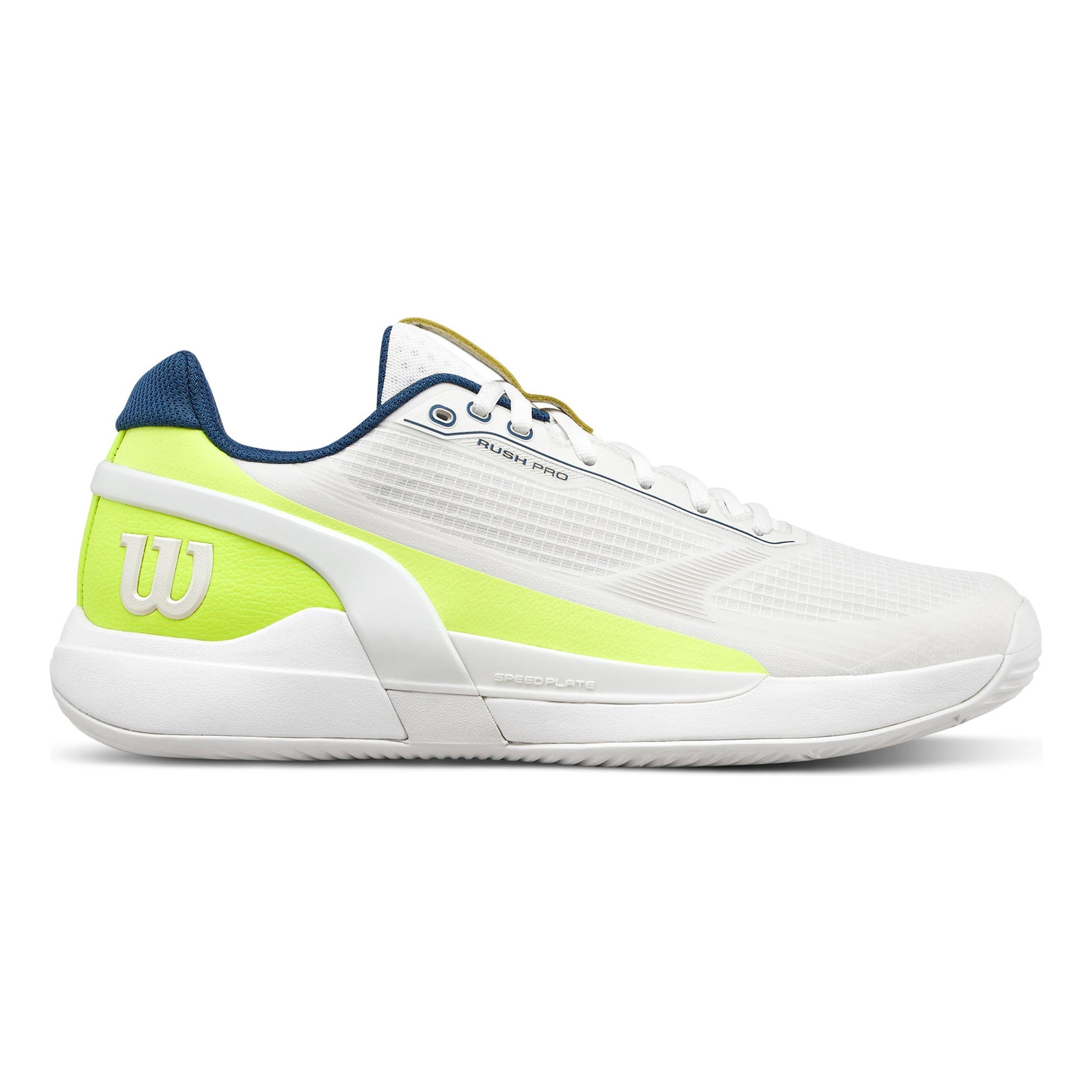 Wilson Rush Pro 5 Padel Chaussures padel Hommes - blanc, jaunes fluo