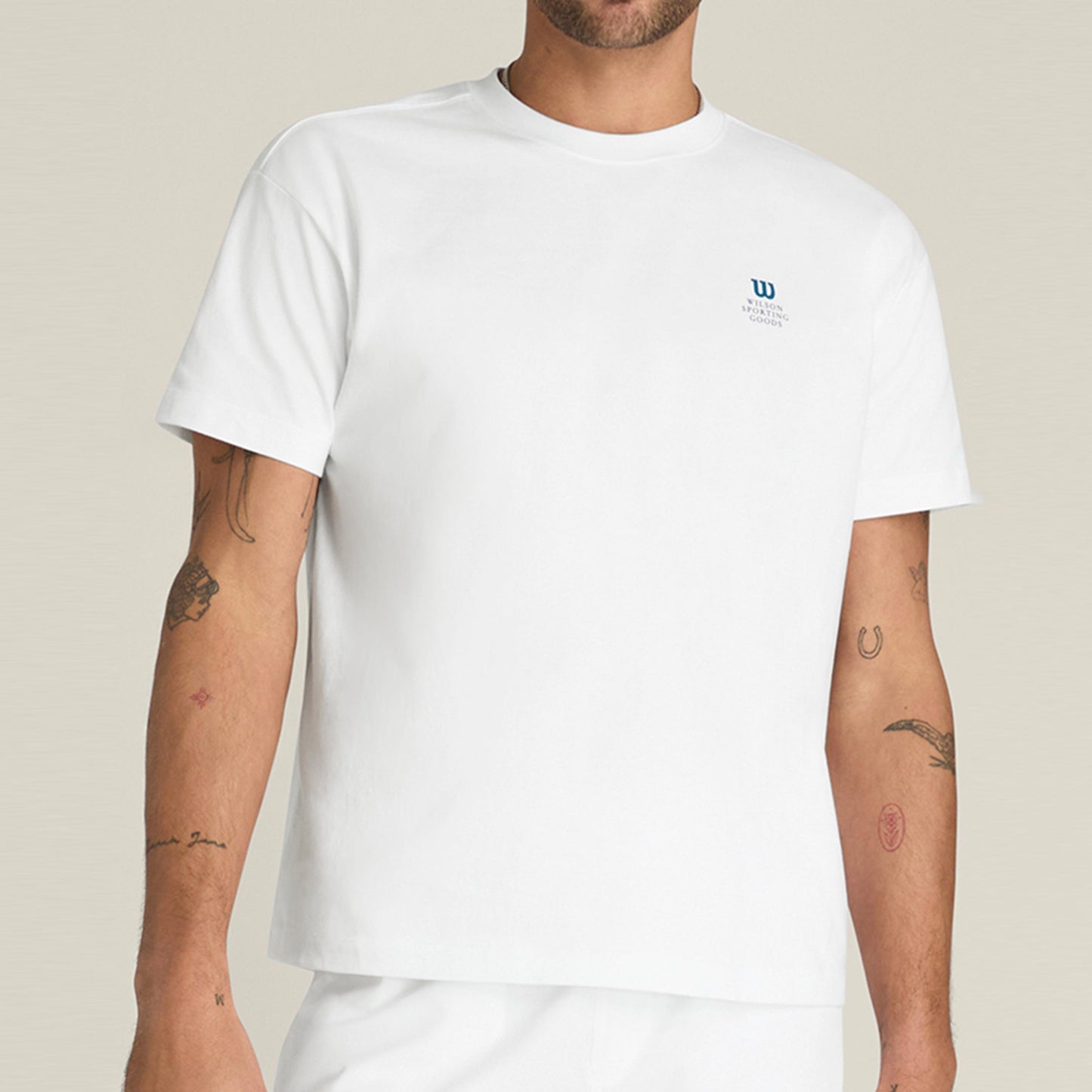 Wilson Wilson Classic T-shirt Hommes-blanc